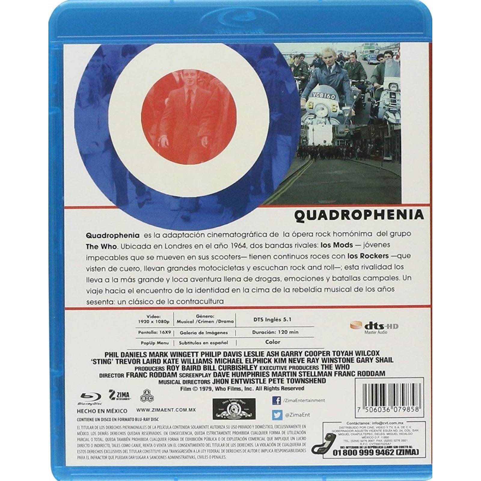 Quadrophenia Franc Roddam The Who Pelicula Blu-ray