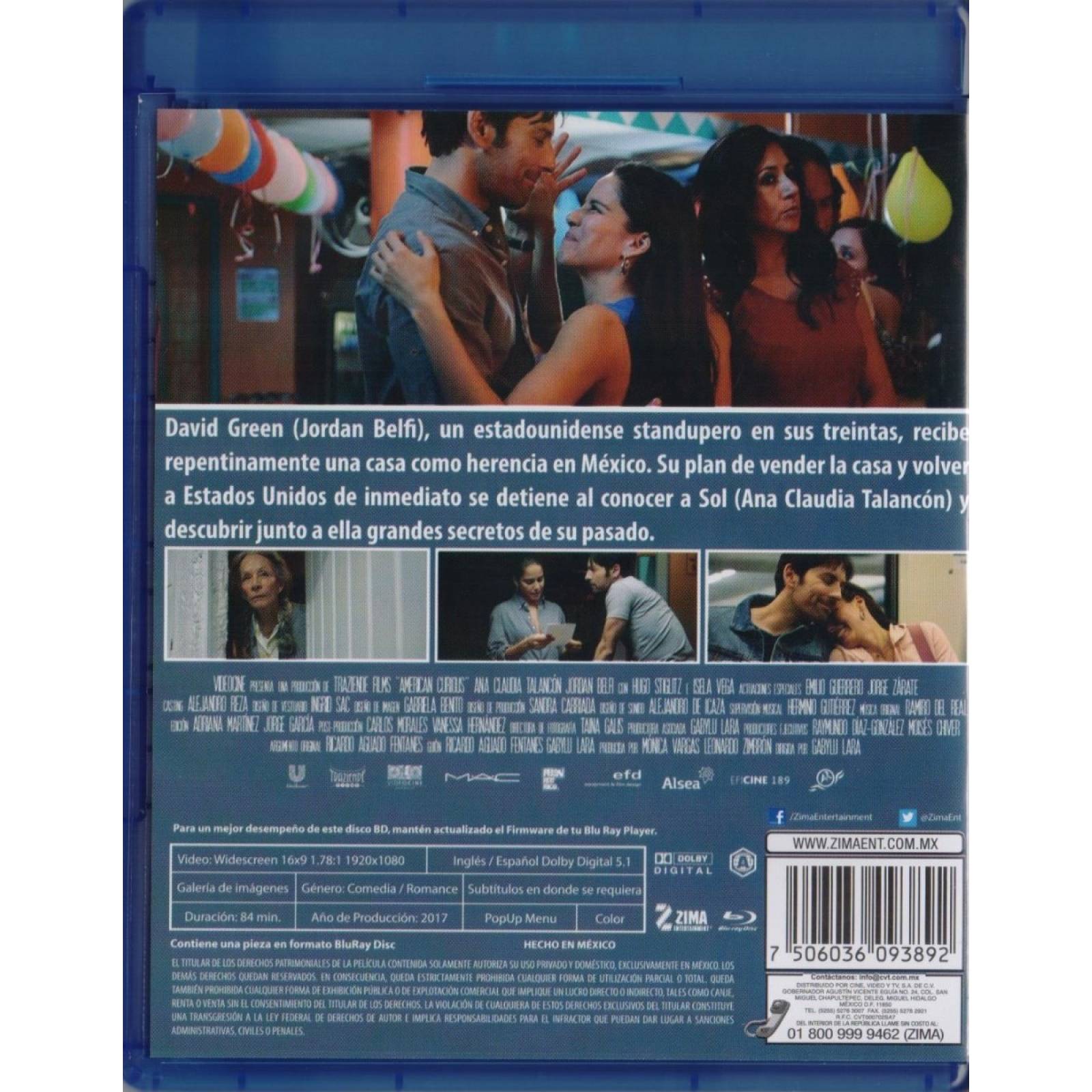 American Curious Ana Claudia Talancon Pelicula Blu-ray