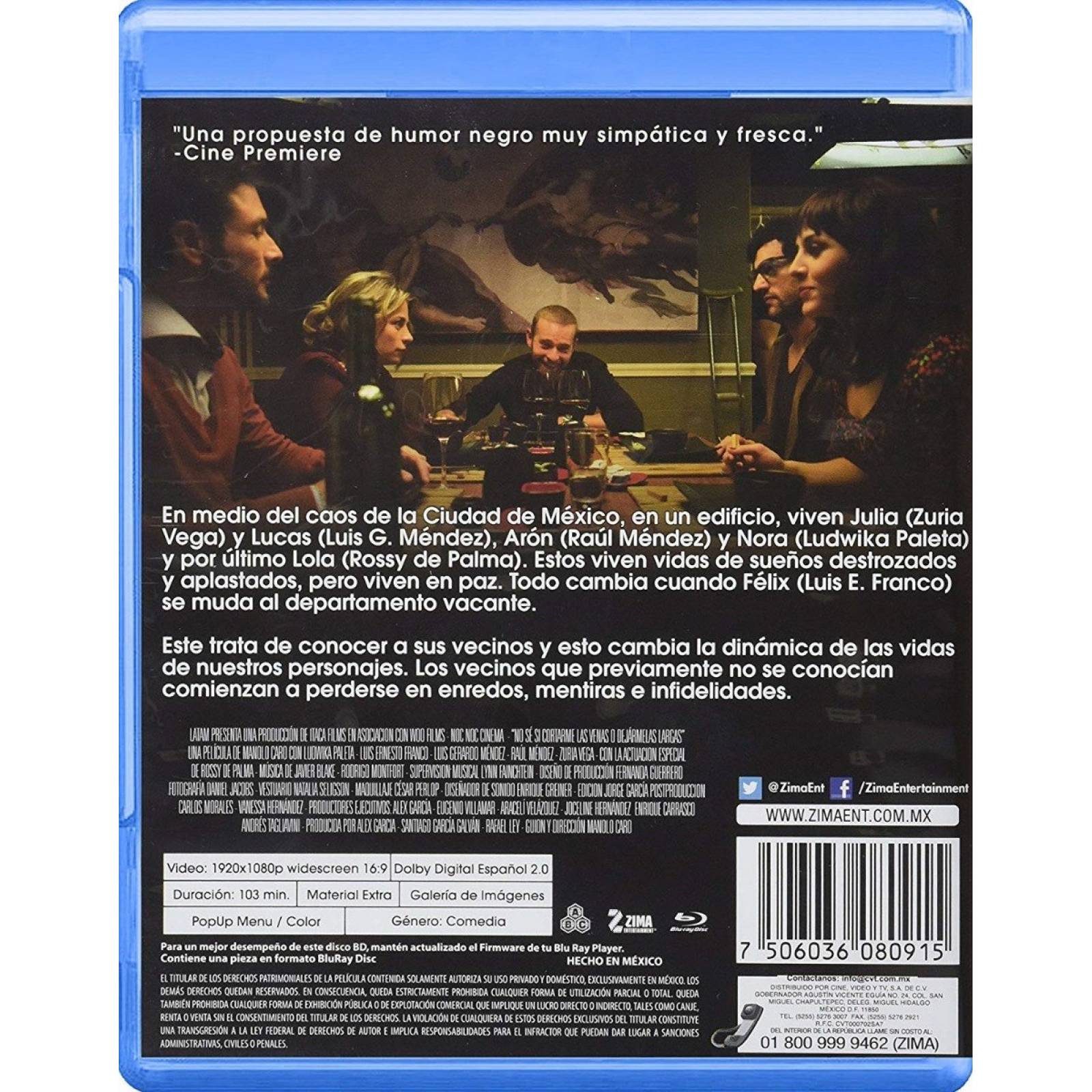 No Se Si Cortarme Las Venas O Dejarmelas Largas Blu-ray