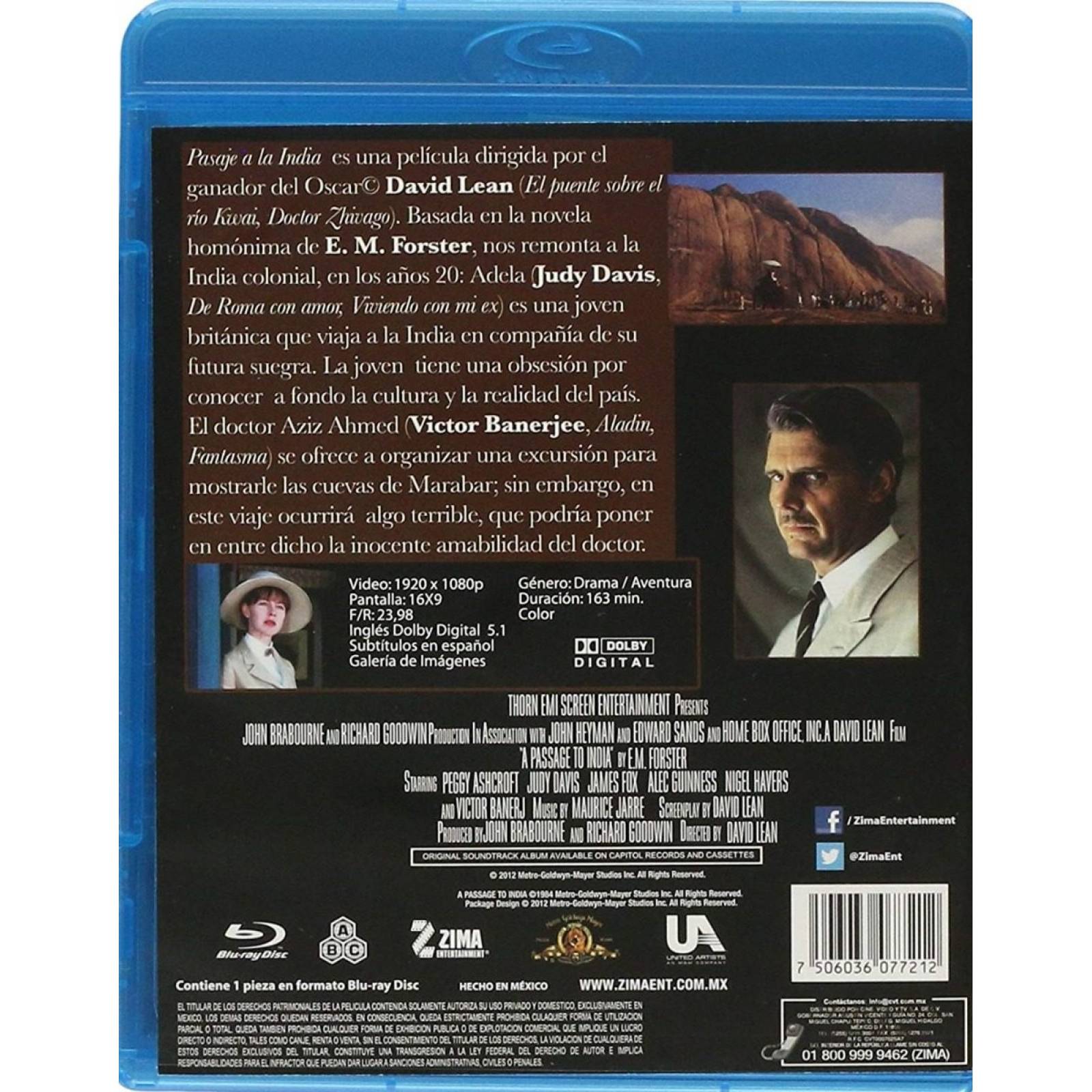 Pasaje A La India David Lean Pelicula Blu-ray