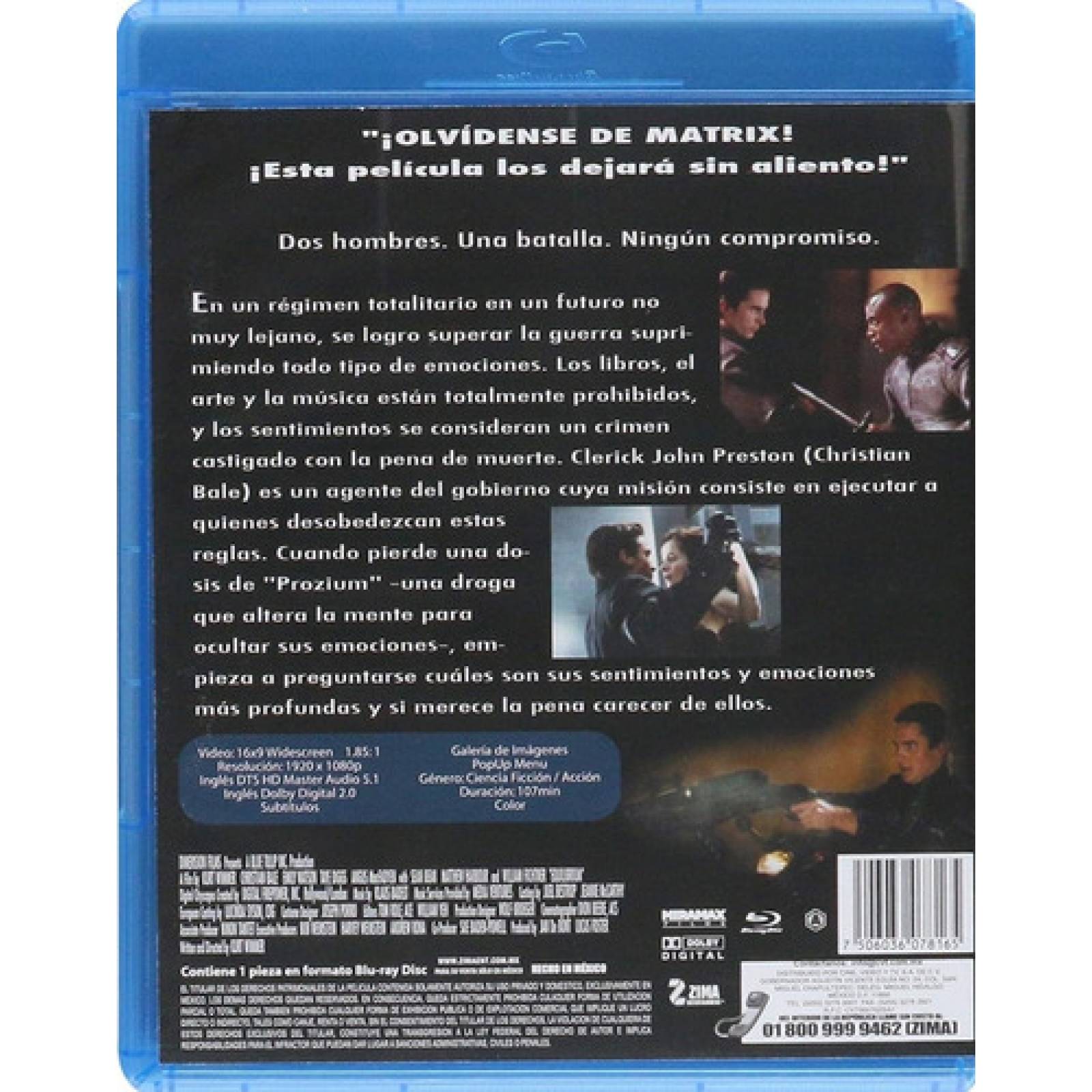 Equilibrium Kurt Wimmer Pelicula Blu-ray