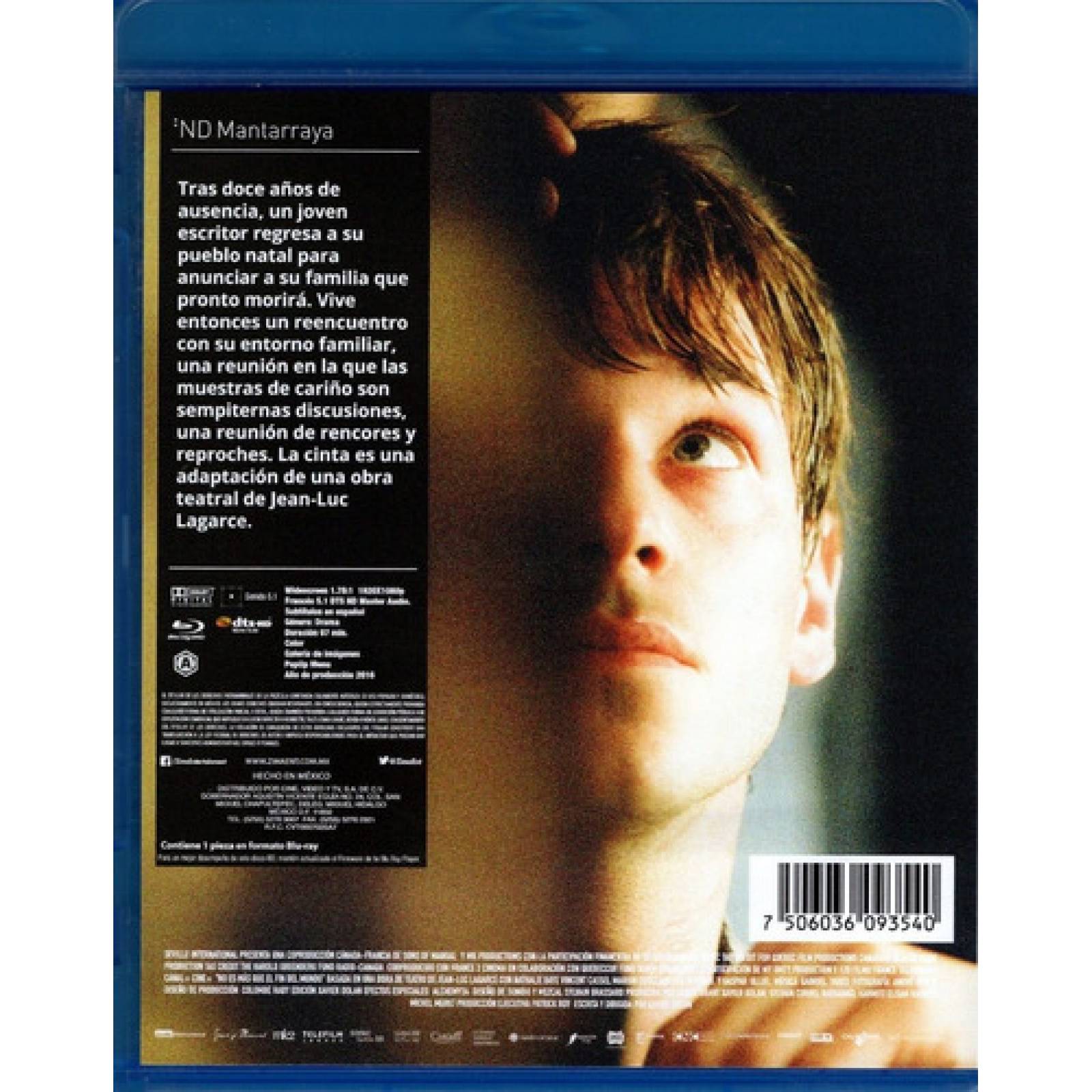 No Es Mas Que El Fin Del Mundo Xavier Dolan Pelicula Blu-ray