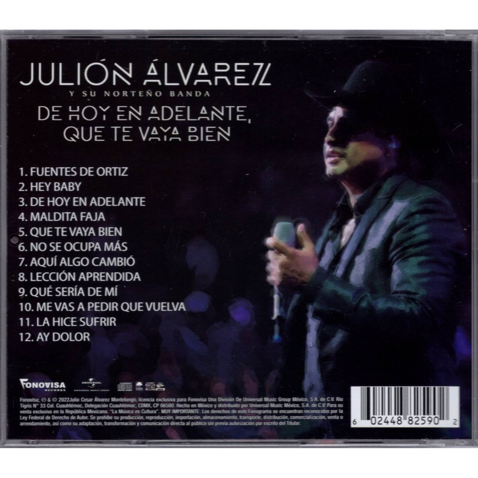 Julion Alvarez De Hoy En Adelante Que Te Vaya Bien Disco Cd