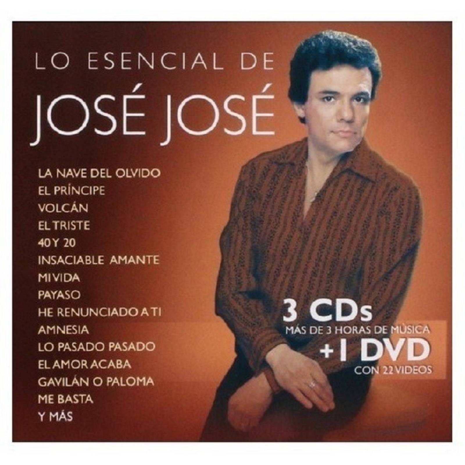 Jose Jose Lo Esencial De Jose Jose / 3 Discos Cd + Dvd