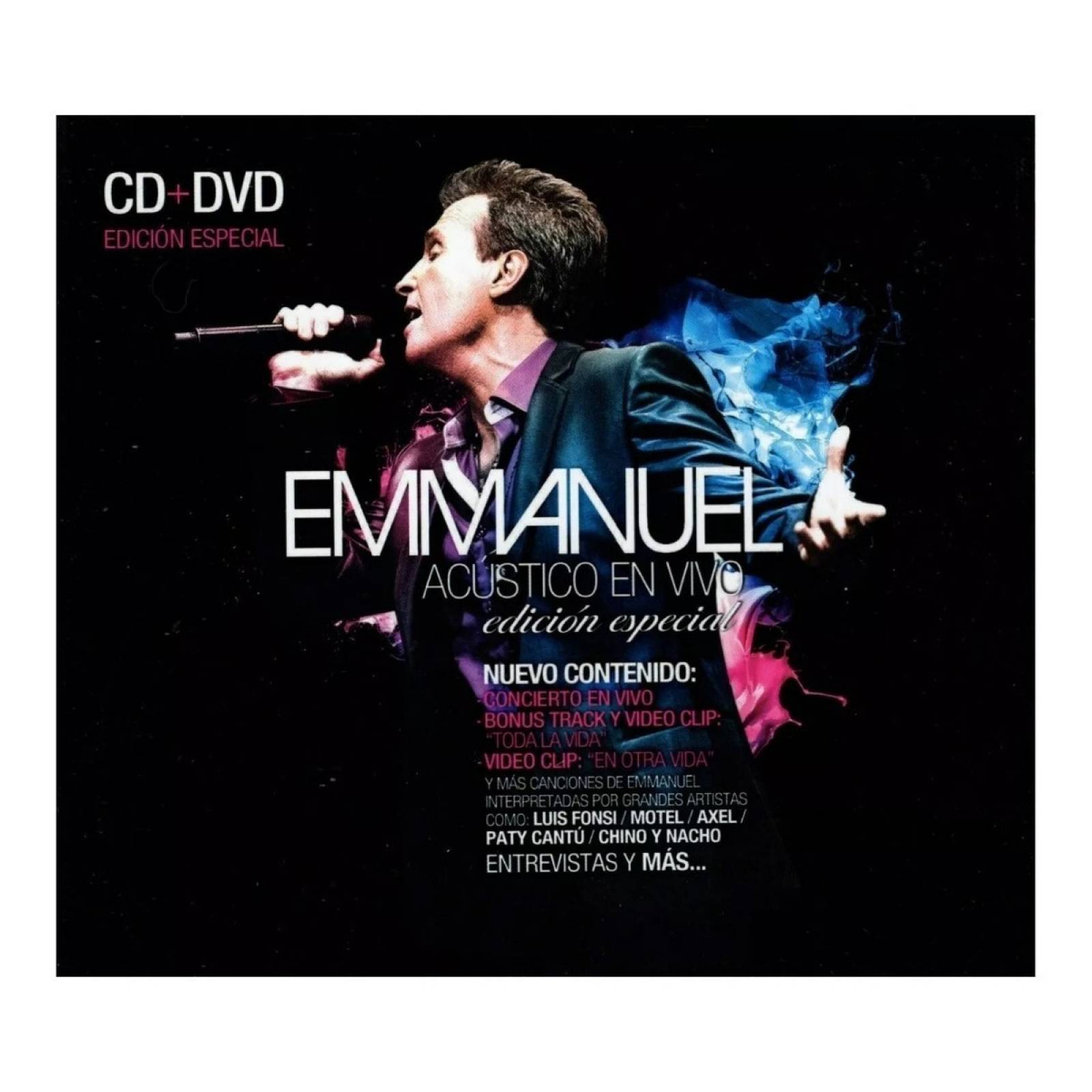 Emmanuel Acustico En Vivo Edicion Especial Cd + Dvd