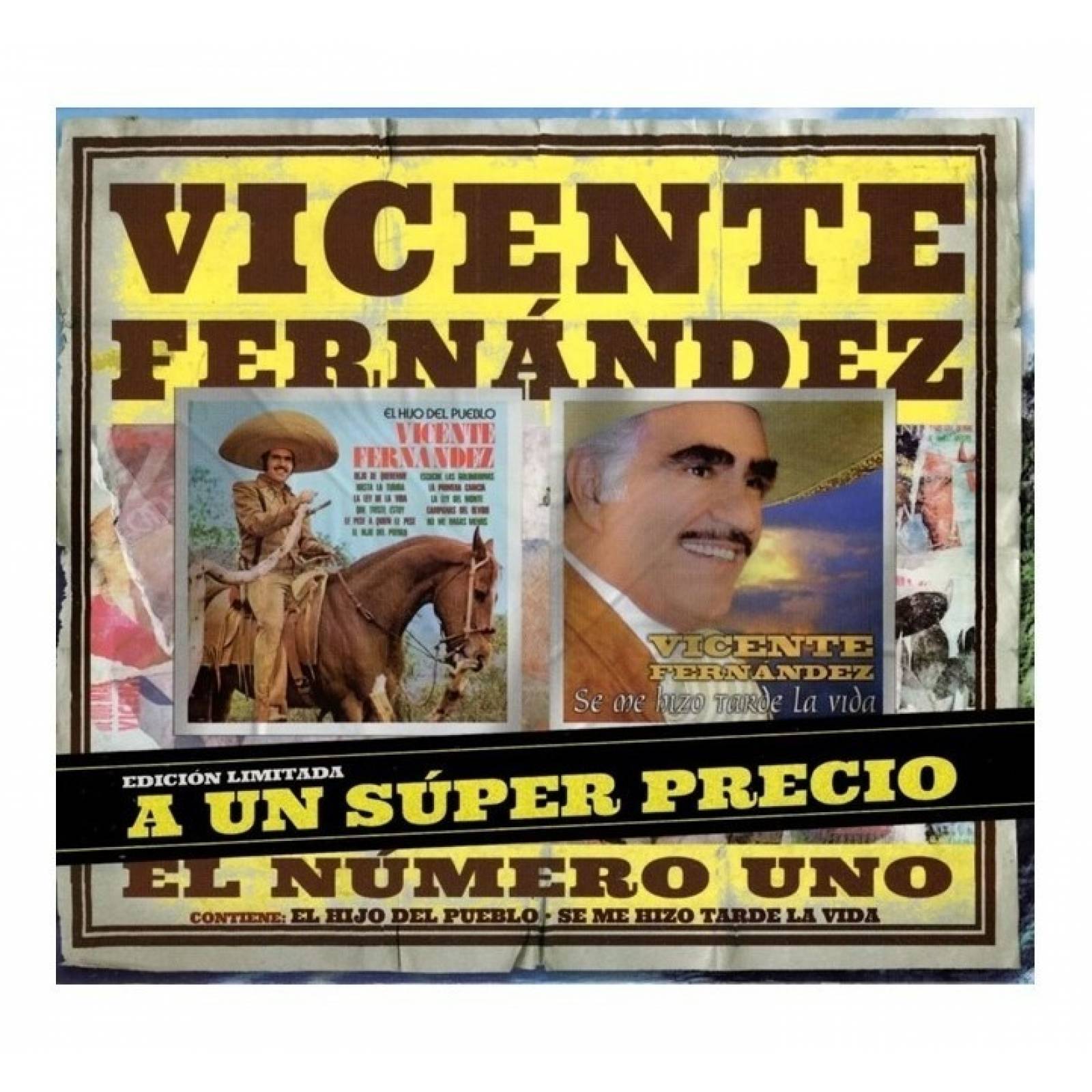Vicente Fernandez Hijo Pueblo & Hizo Tarde La Vida 2 Cd