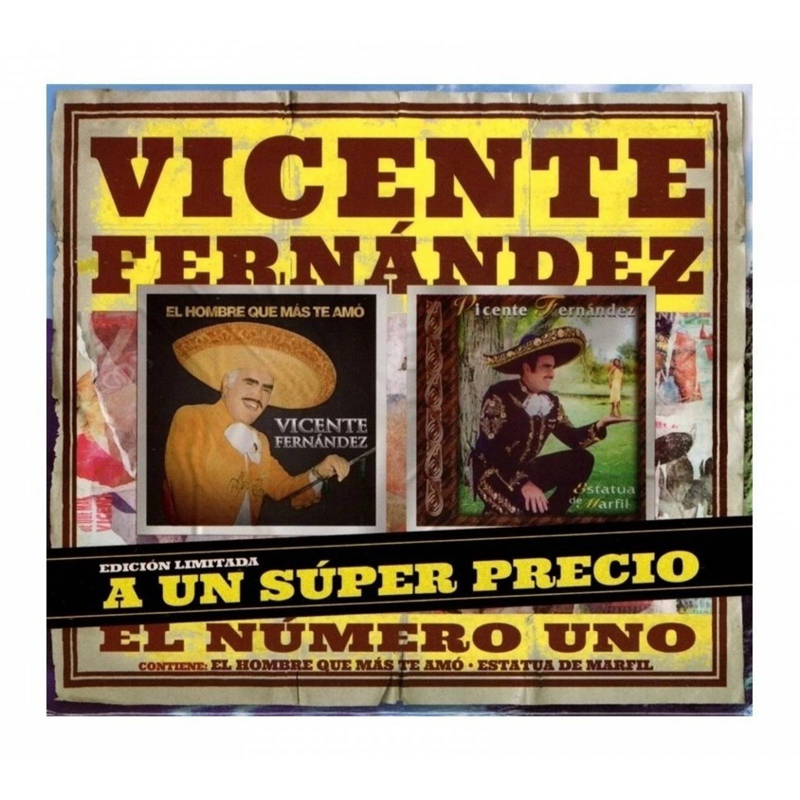 Vicente Fernandez Hombre Mas Amo & Estatua Marfil 2 Cd + Dvd