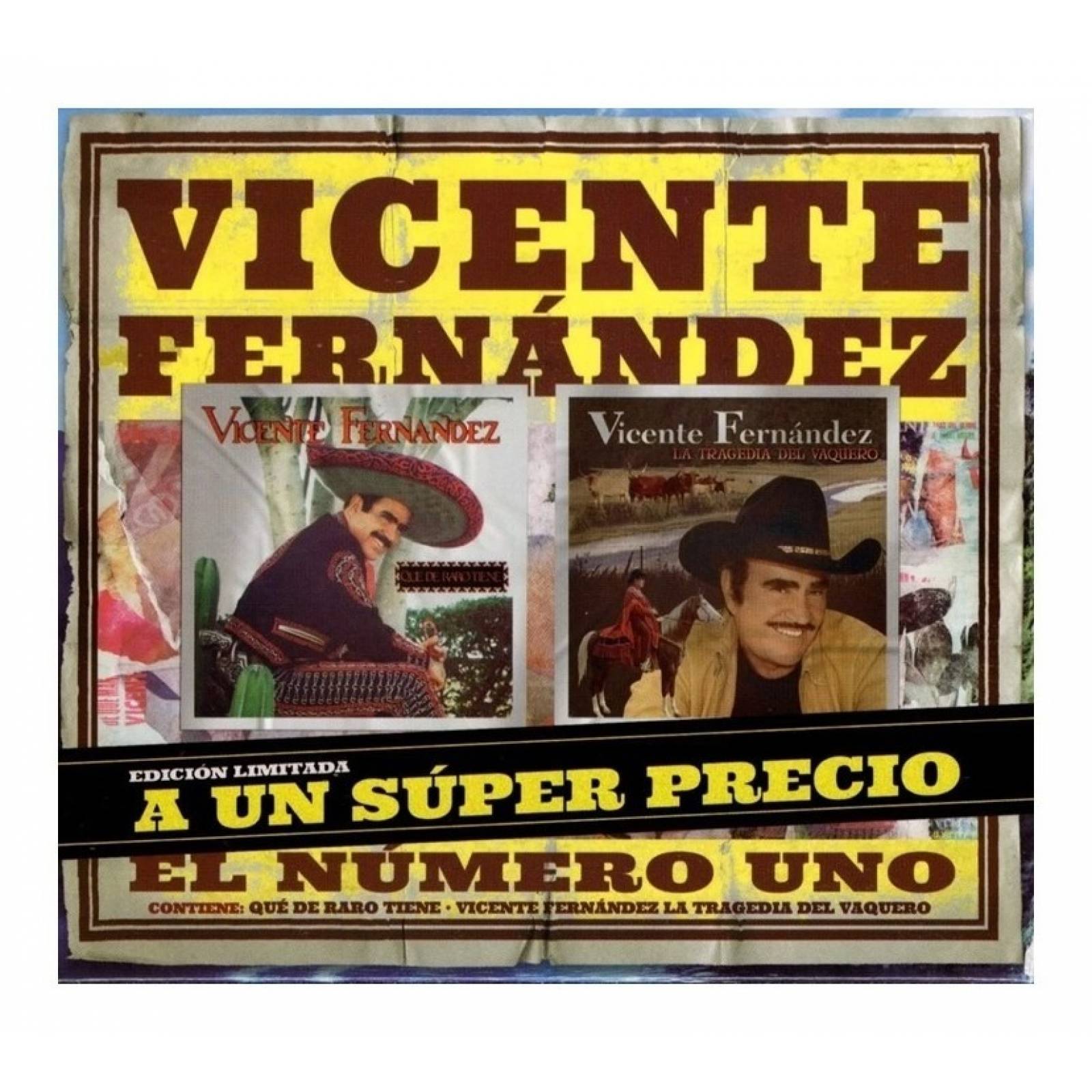 Vicente Fernandez Raro Tiene & Tragedia Del Vaquero 2 Cd