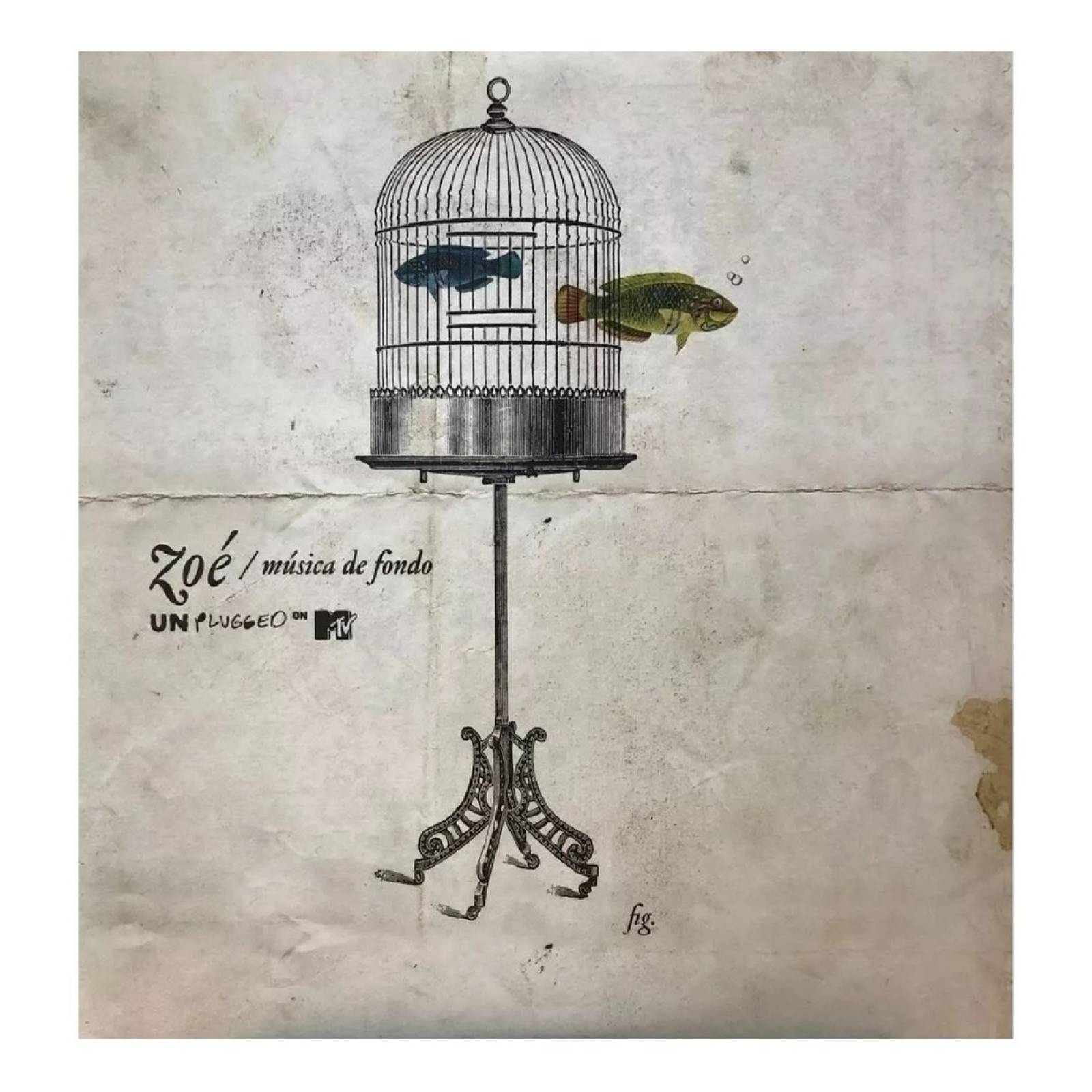 Zoe Musica De Fondo Unplugged Mtv 2 Lp Vinyl 21"