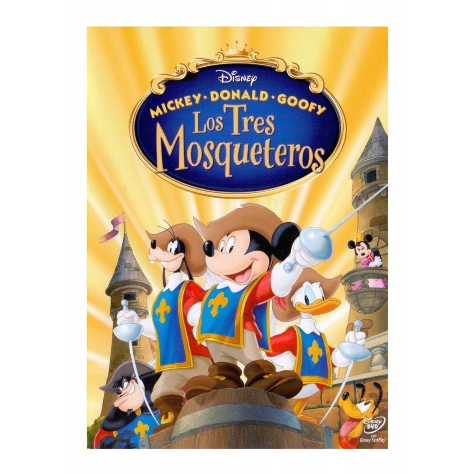Mickey Donald Goofy Los Tres Mosqueteros Pelicula Dvd