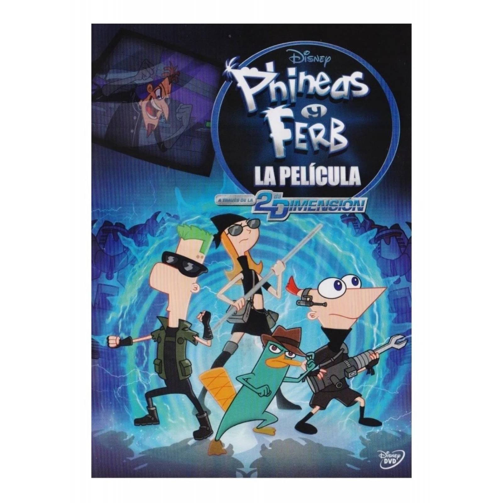 Phineas Y Ferb La Pelicula A Traves De La 2 Dimension Dvd