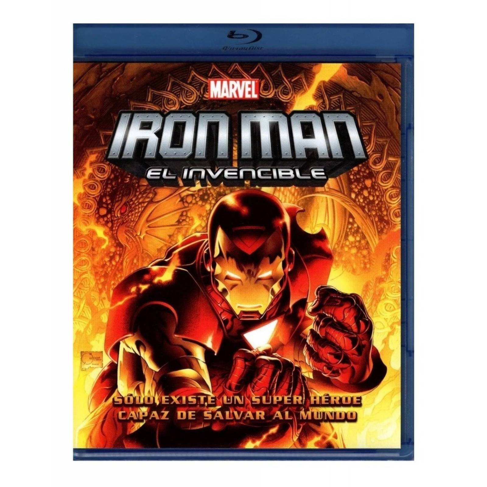 Iron Man El Invencible Marvel Pelicula Animada Blu ray