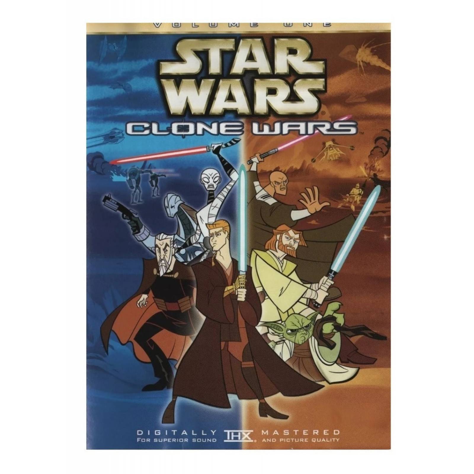 Star Wars The Clone Wars Volumen 1 Y 2 Dvd