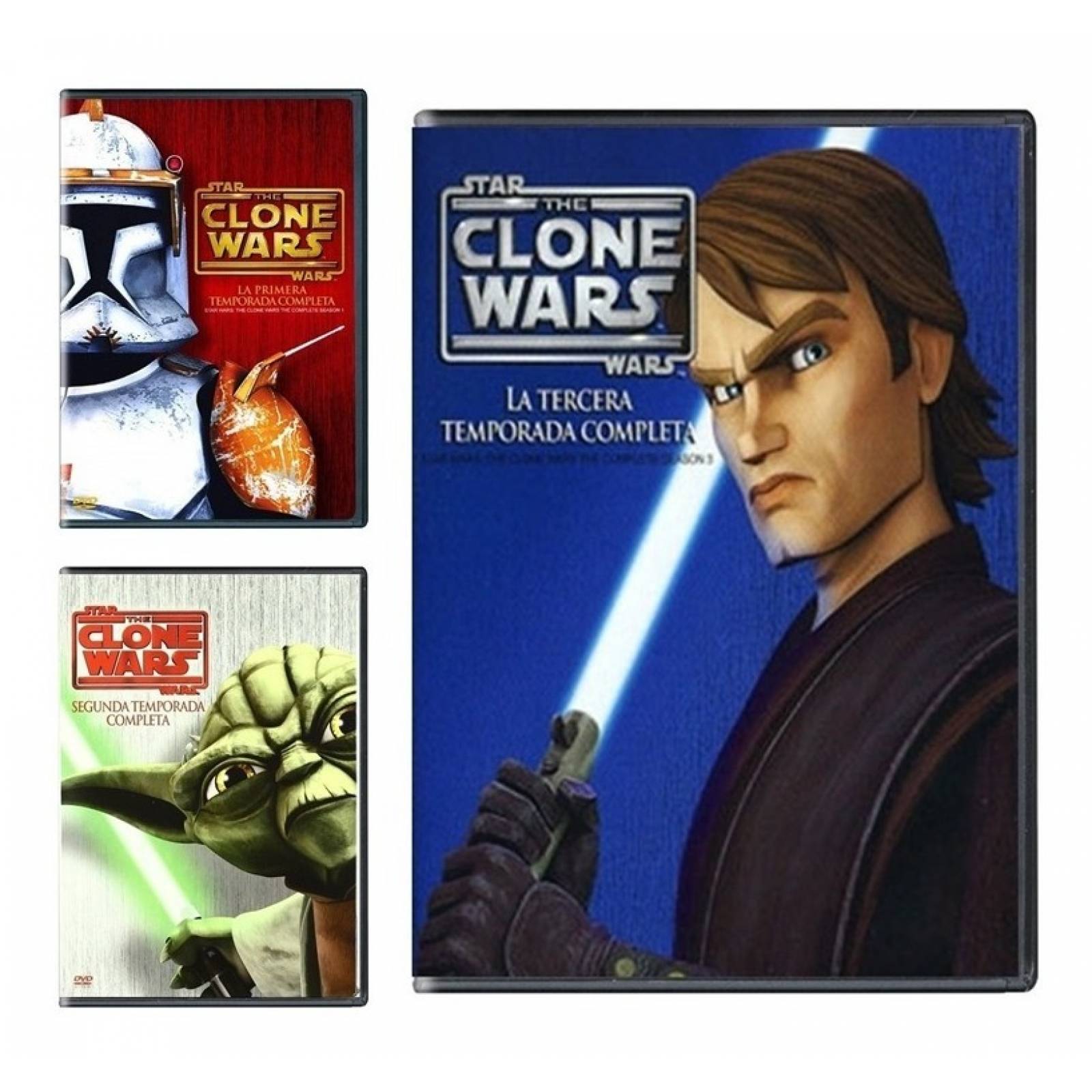 The Clone Wars La Guerra De Los Clones Temporadas 1 2 3 Dvd