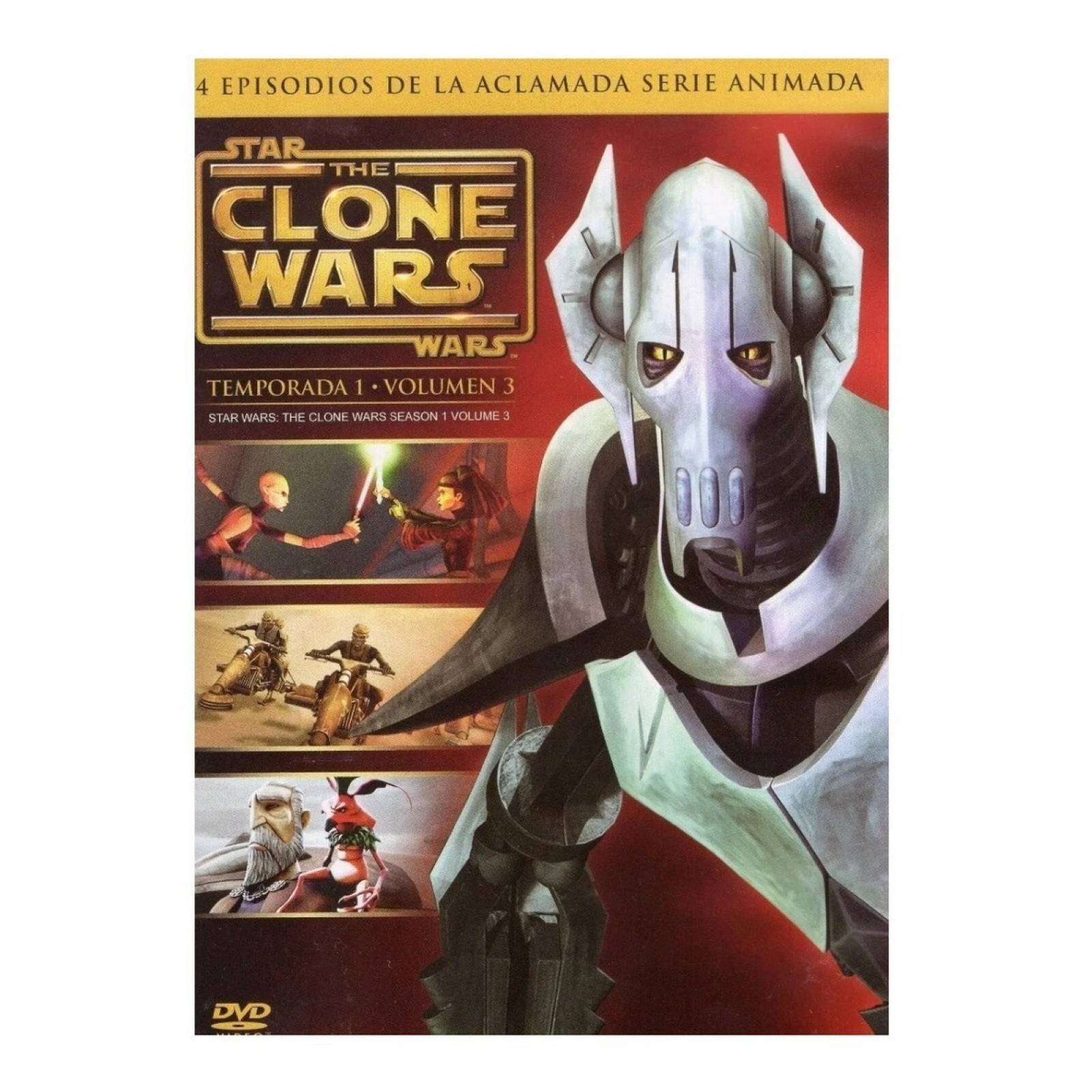 Star Wars The Clone Wars Temporada 1 Volumen 3 Serie Dvd