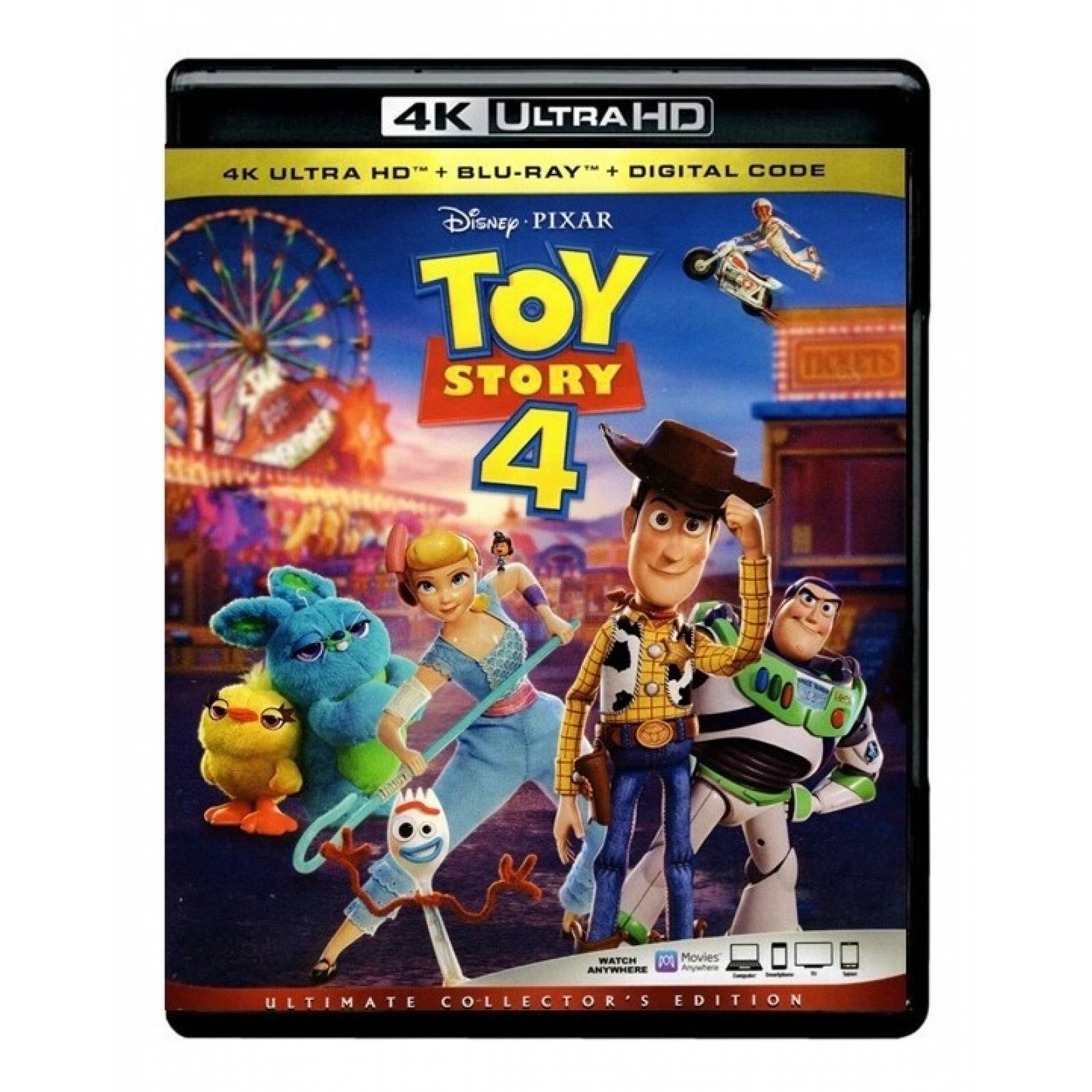 Toy Story 4 Cuatro Disney Pelicula 4k Ultra Hd  Blu ray