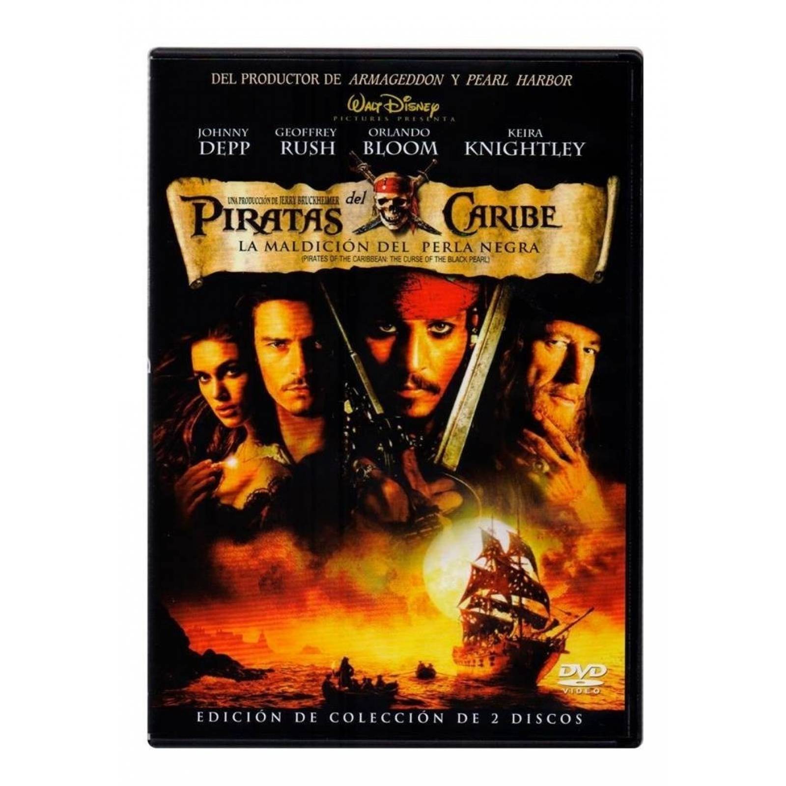 Piratas Del Caribe La Maldicion Del Perla Negra Dvd