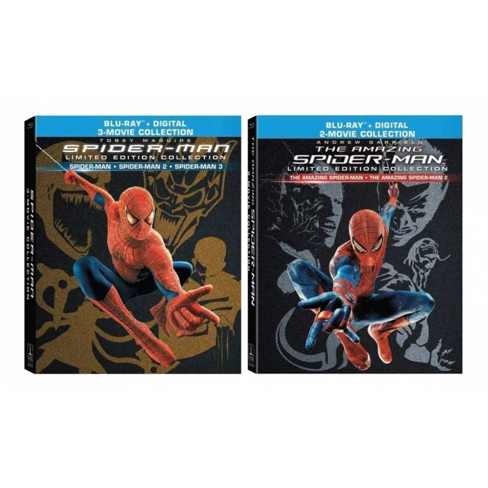 Spider man 1 2 3  Amazing Spider man 1 2 Collection Blu ray