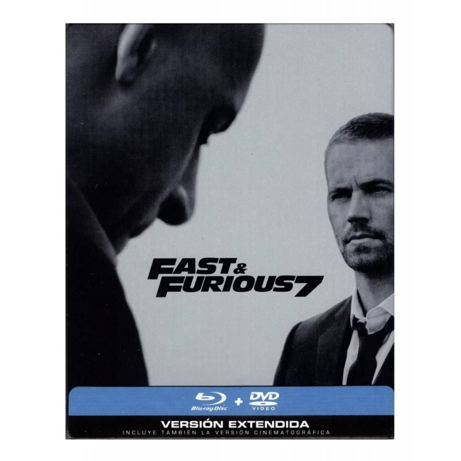 Rapidos Y Furiosos 7 Stelbook Pelicula Extendida Blu ray dvd