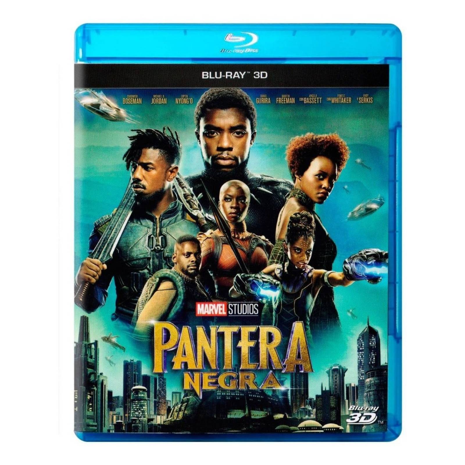 Pantera Negra Black Panther Marvel Pelicula Blu ray 3d