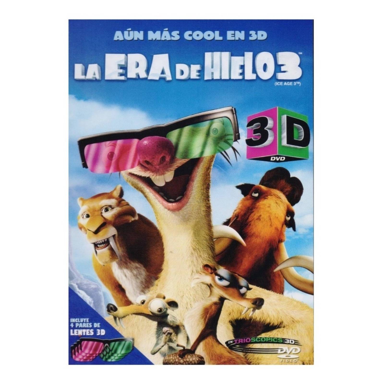 La Era Del Hielo 3 Tres Pelicula Dvd 3d