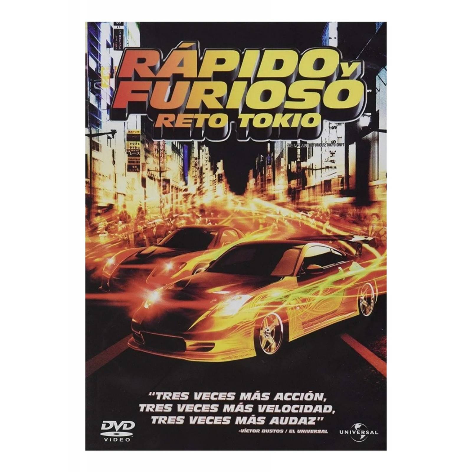 Rapido Y Furioso 3 Tres Reto Tokyo Vin Diesel Pelicula Dvd