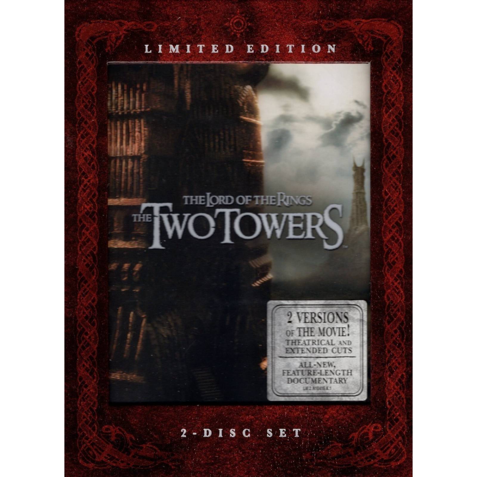 Señor Anillos Dos Torres Extended & Theatrical Pelicula Dvd