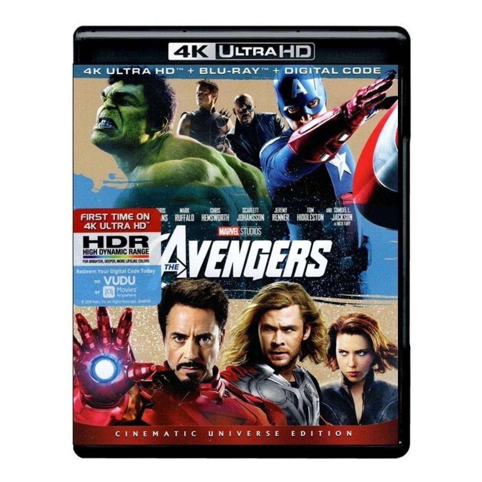 Avengers Vengadores 1 Marvel Pelicula 4k Ultra Hd + Blu-ray