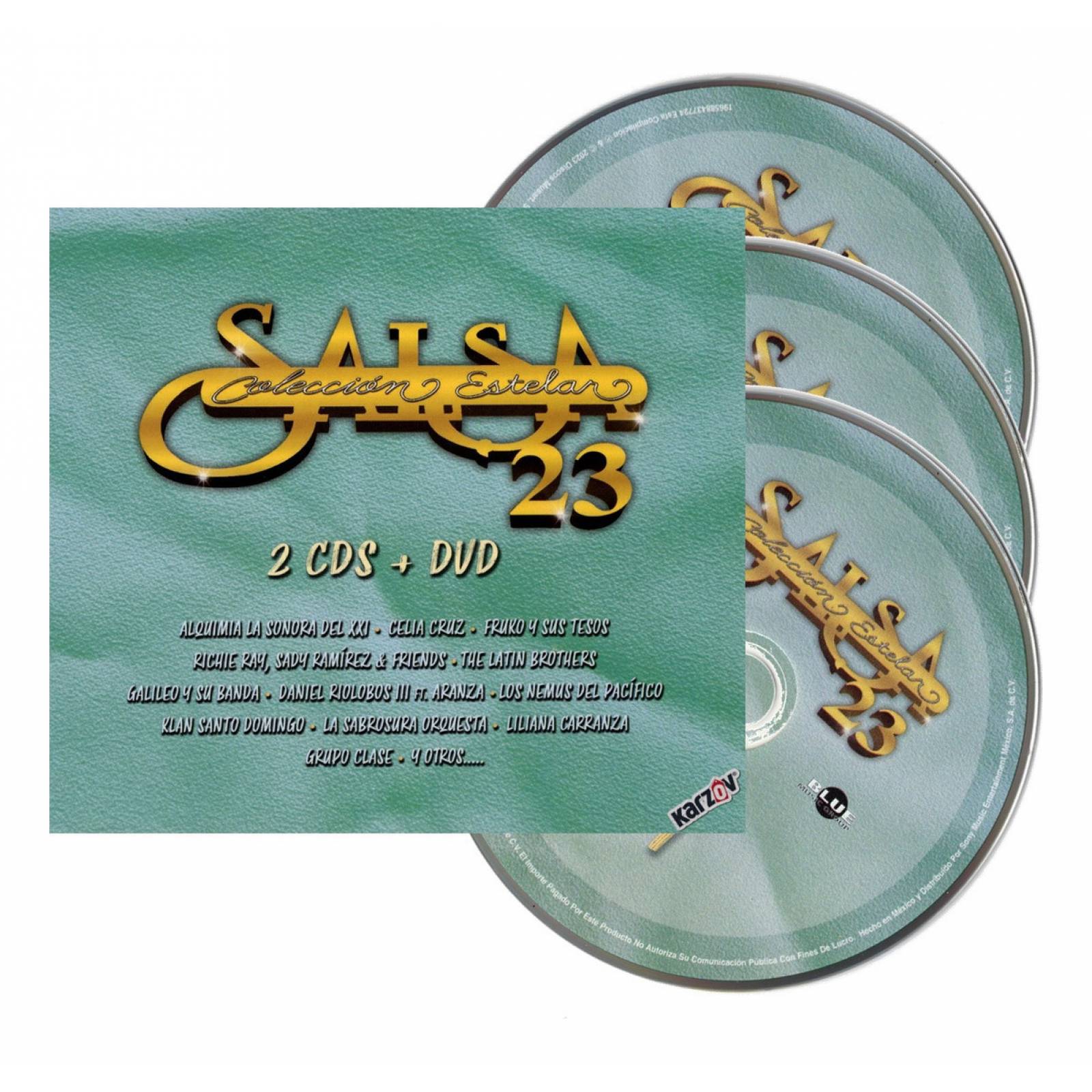 Salsa Coleccion Estelar 2023  2 Discos Cd  Dvd