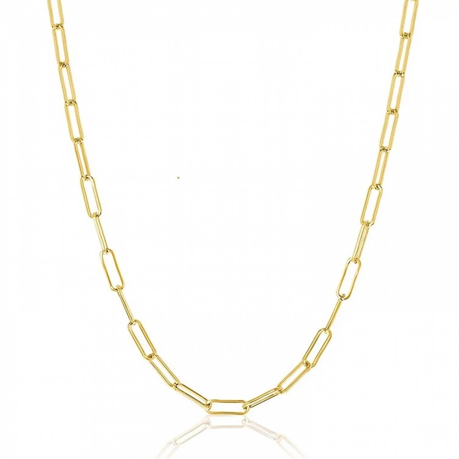 Collar ARETIZE  de Plata de Ley 925 Baño en Oro de 18k   Dorado Mujer Unitalla + Caja de Regalo 