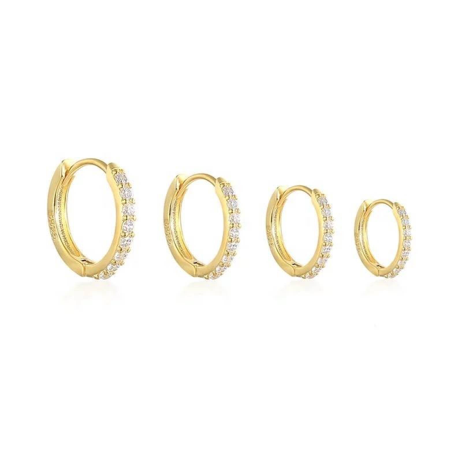 Doubnine - Arracadas doradas de tubo, ligeras, grandes, para mujer, aretes  de joyería de moda., Plateado, 1234