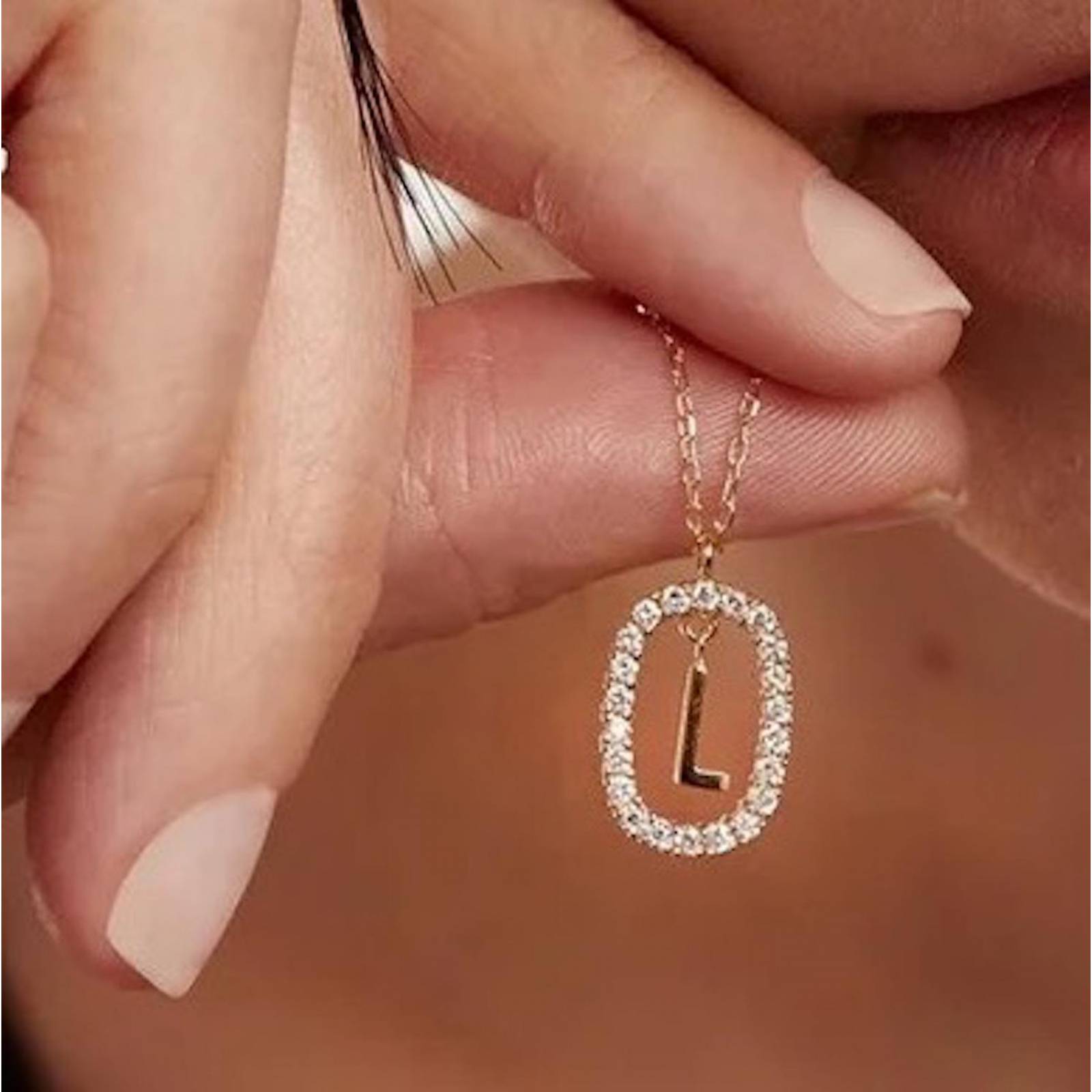 Collar ARETIZE Letra J de Plata de Ley 925 Zirconias Plateado Mujer Unitalla + Caja de Regalo 