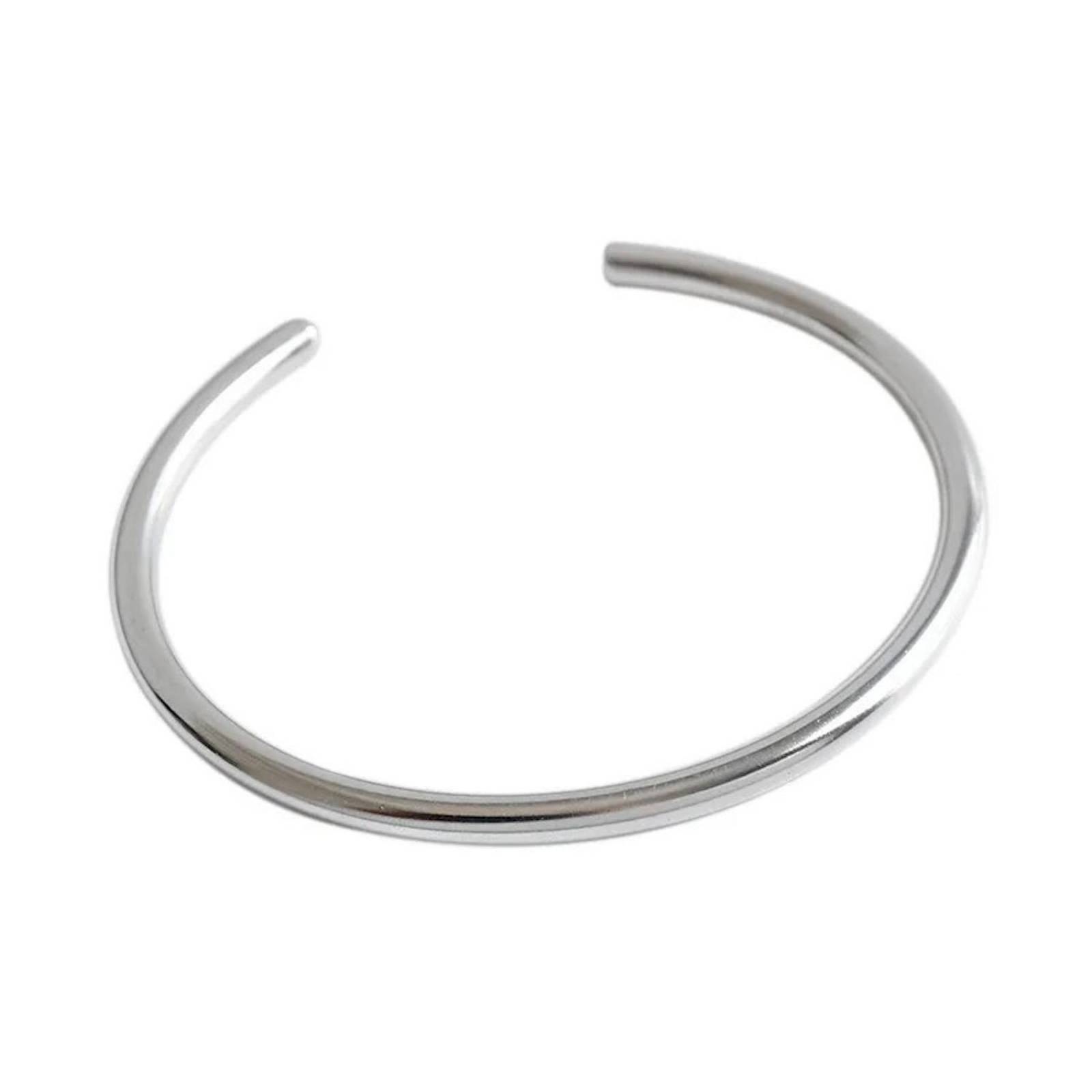 Pulsera de Plata 925 Rígida Brazalete Unitalla Mujer