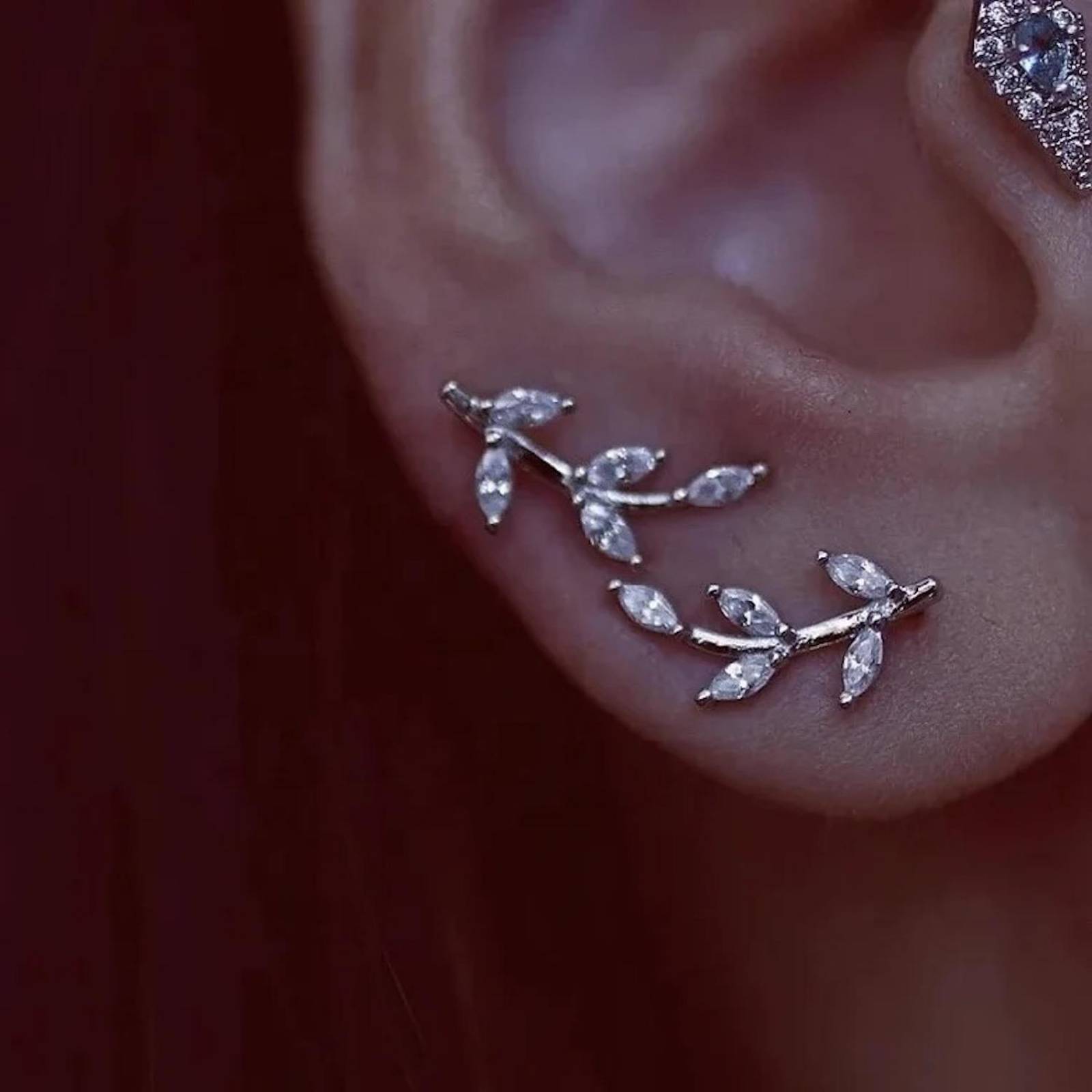 Aretes de Plata 925 Arracadas Torcidas de Trenza de Dos 