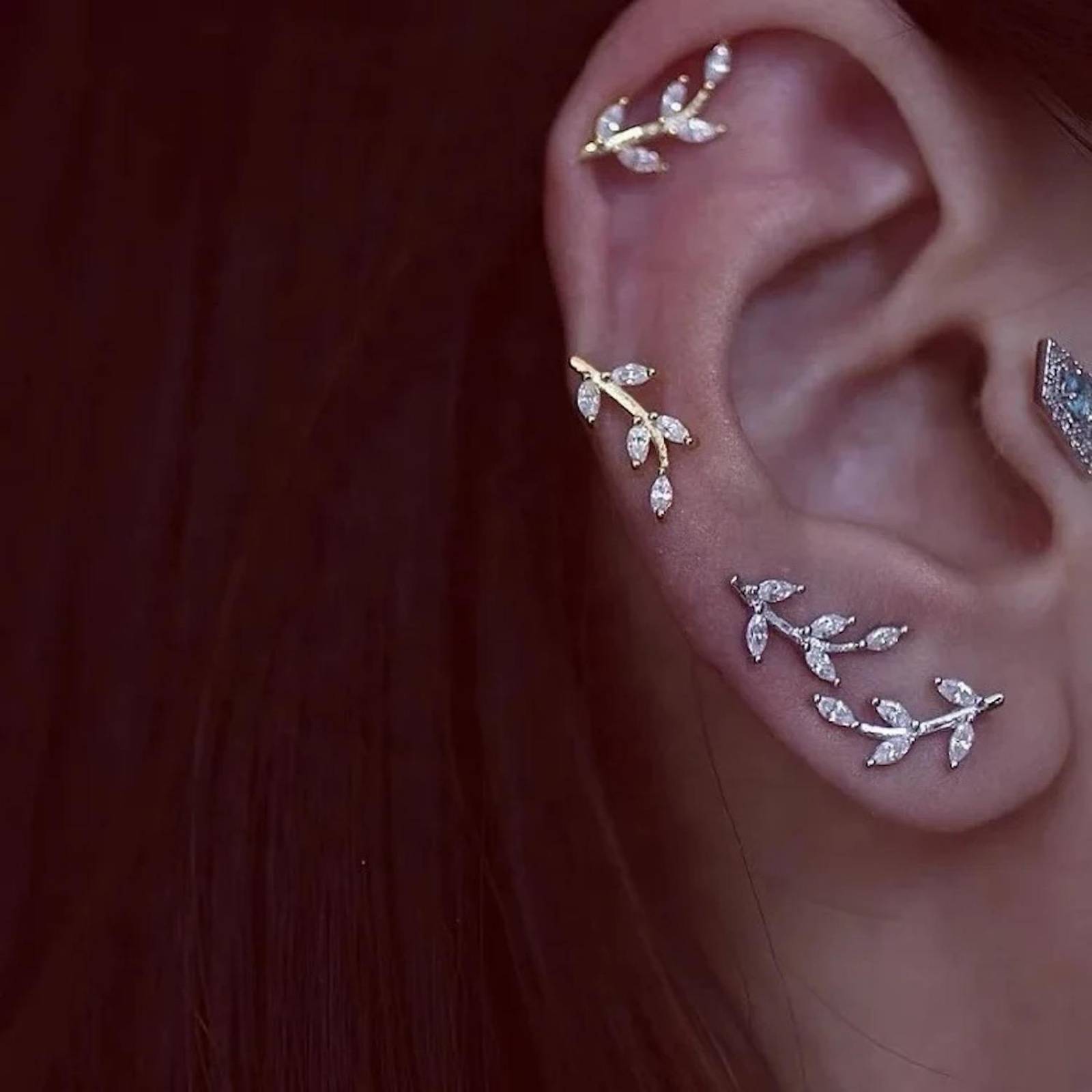 Aretes de Plata 925 Arracadas Torcidas de Trenza de Dos 