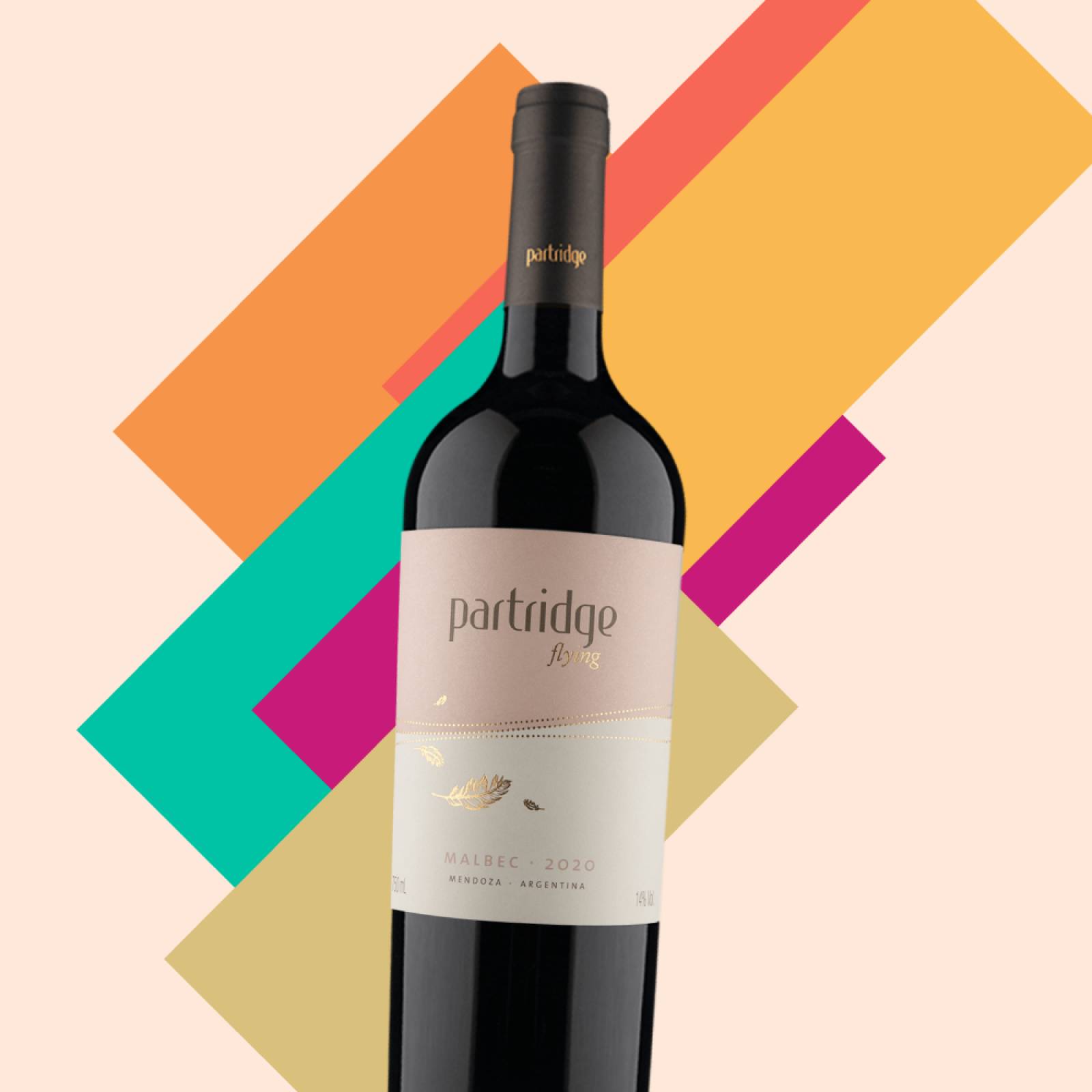 Vino Tinto Partridge Flying Malbec 2020, 750 ml 