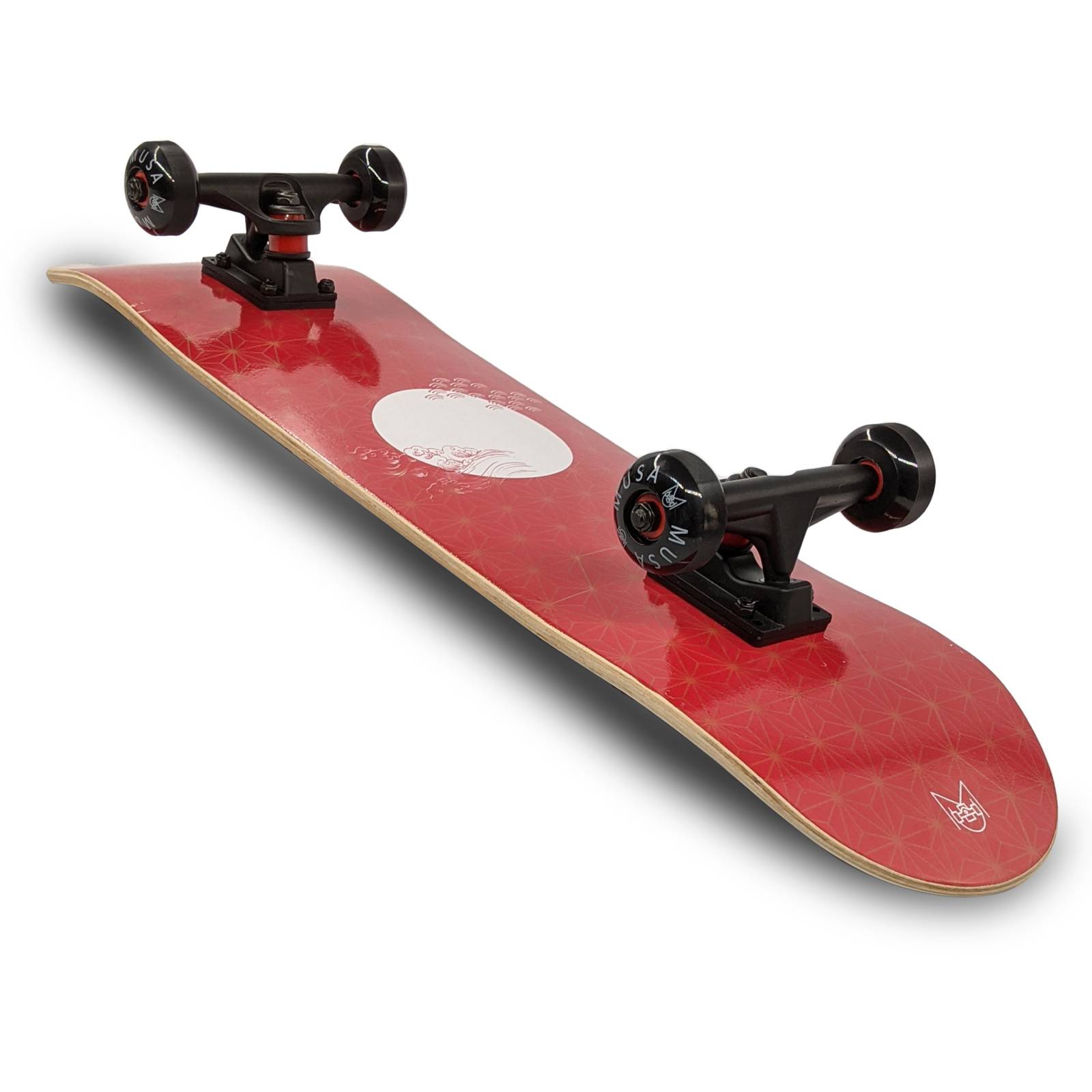 Patineta Profesional MUSA Japon Solo Pam Llantas Negras skate skateboard