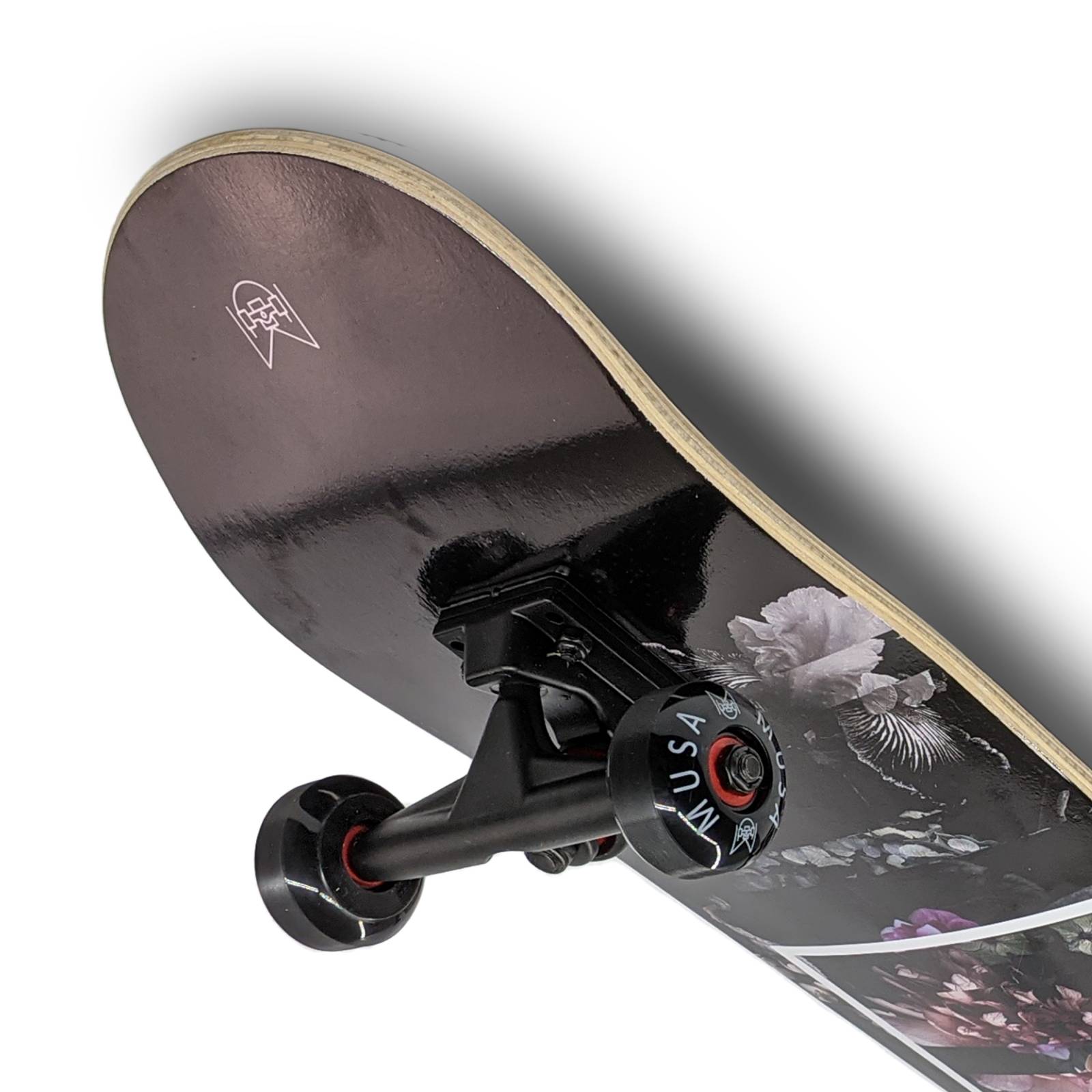 Patineta Profesional MUSA Negro Solo Pam Llantas Negras skate skateboard