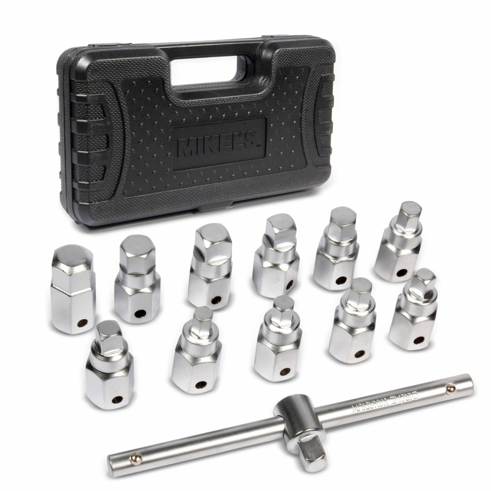 Kit de dados y llaves 3/8" para tapón de carter