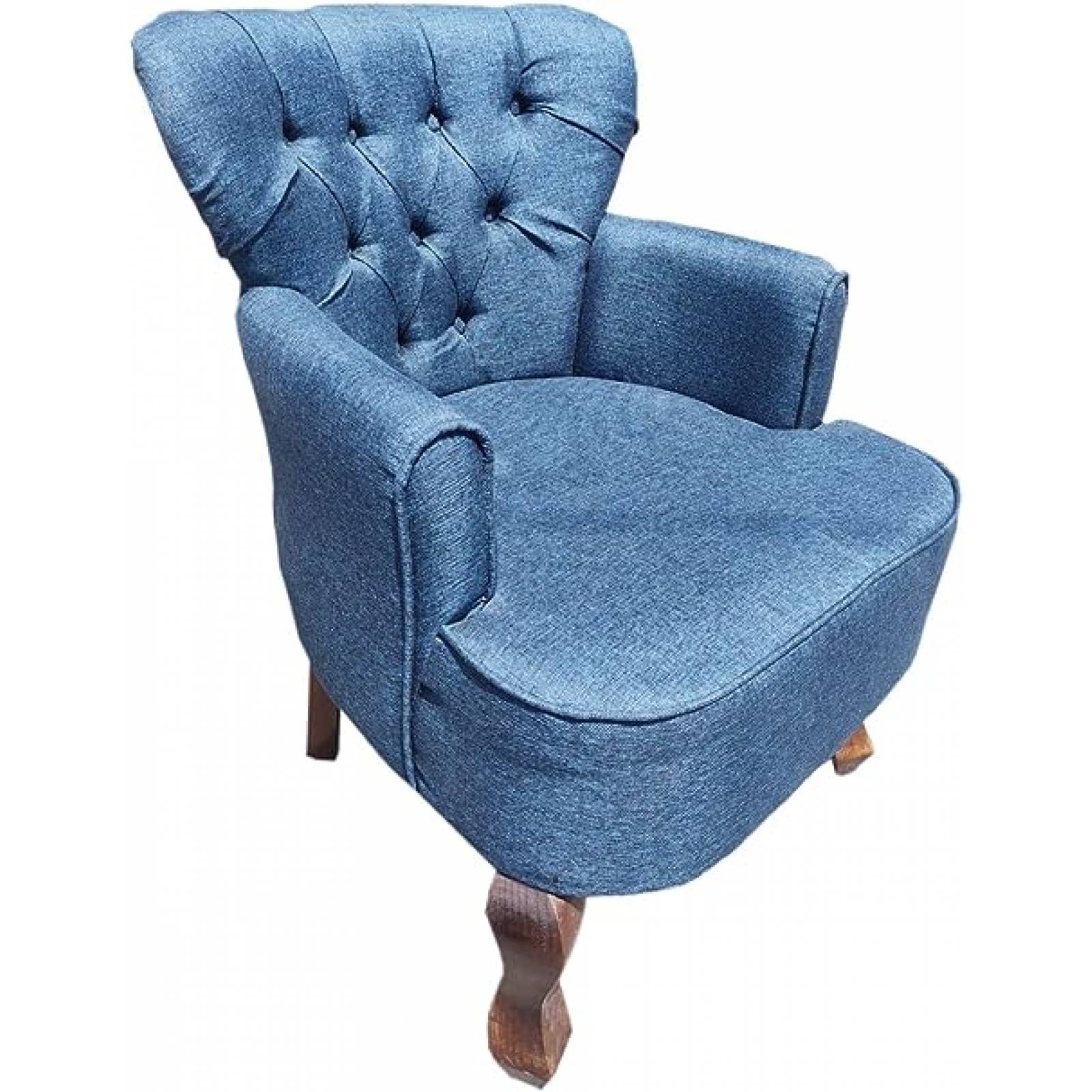 Sillón Capitone Individual Retro Vintage 100% Artesanal Madera Pino Artesanía Nacional
