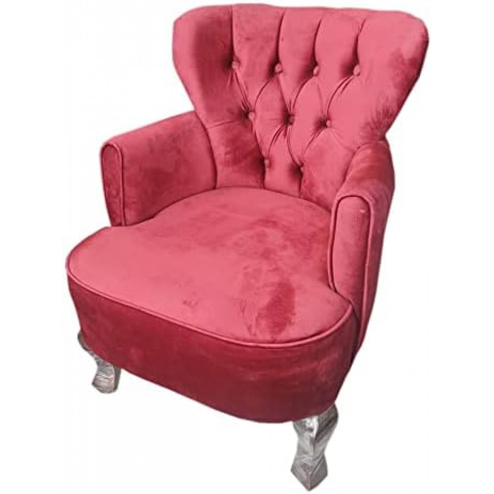 Sillón Capitone Individual Retro Vintage 100% Artesanal Madera Pino Artesanía Nacional