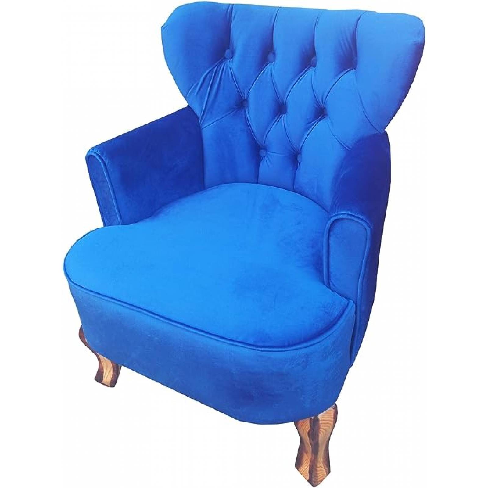 Sillón Capitone Individual Retro Vintage 100% Artesanal Madera Pino Artesanía Nacional