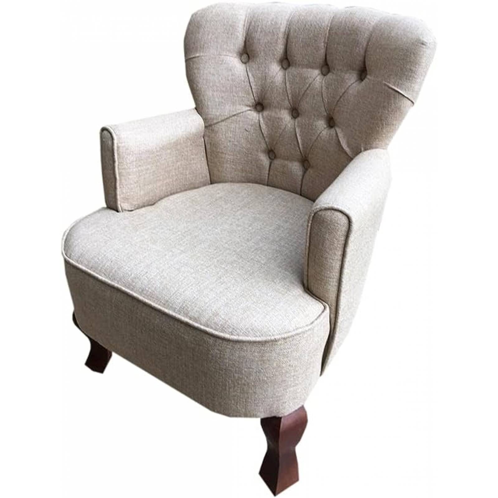 Sillón Capitone Individual Retro Vintage 100% Artesanal Madera Pino Artesanía Nacional