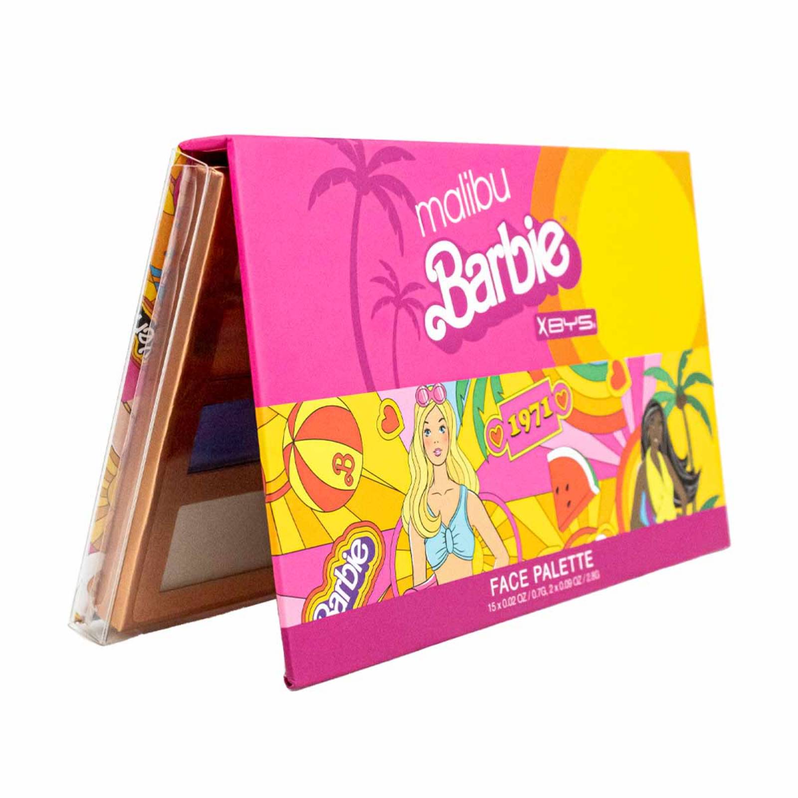 Paleta para el Rostro 17 Tonos California Dreamin Barbie Malibu X BYS Cosmetics