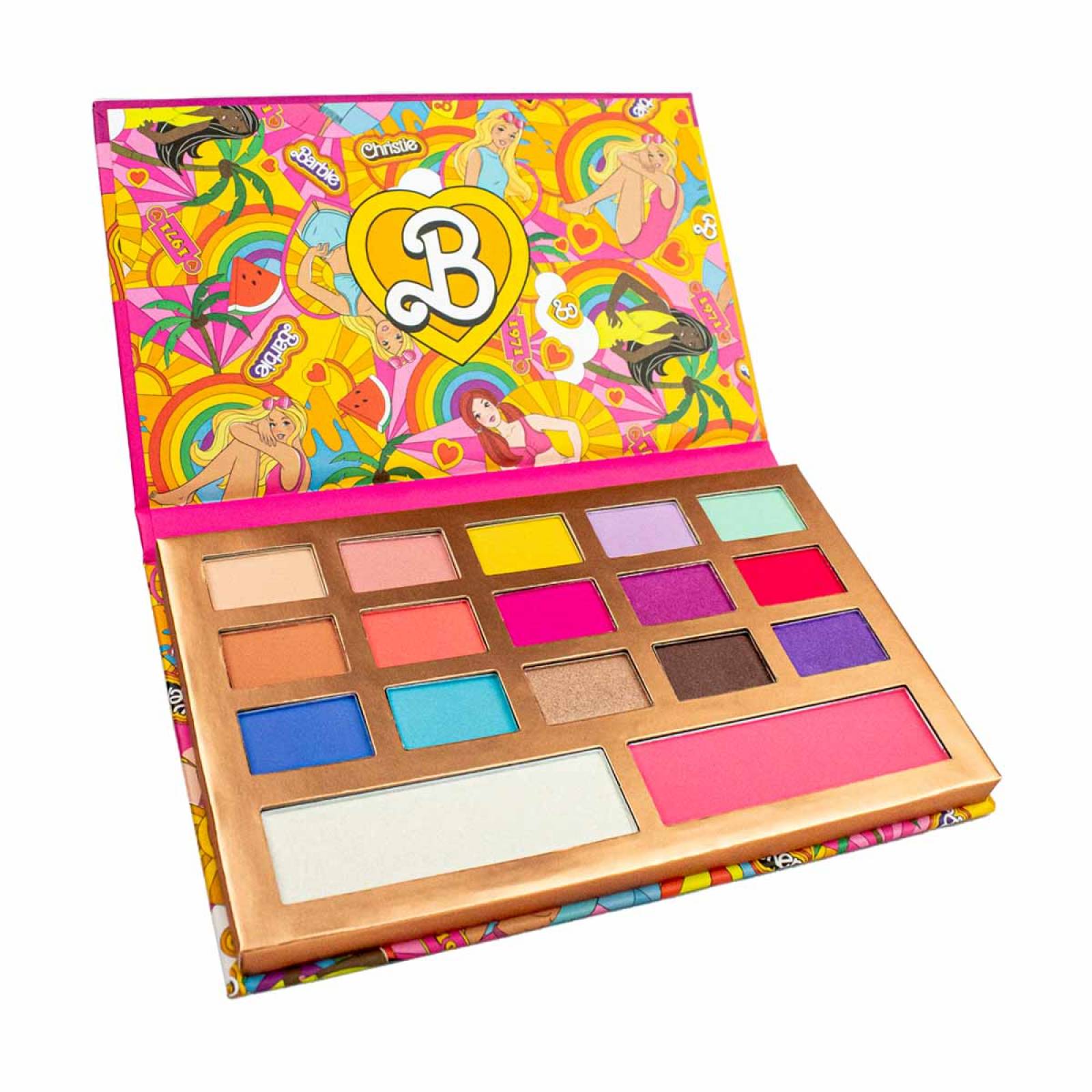 Paleta para el Rostro 17 Tonos California Dreamin Barbie Malibu X BYS Cosmetics
