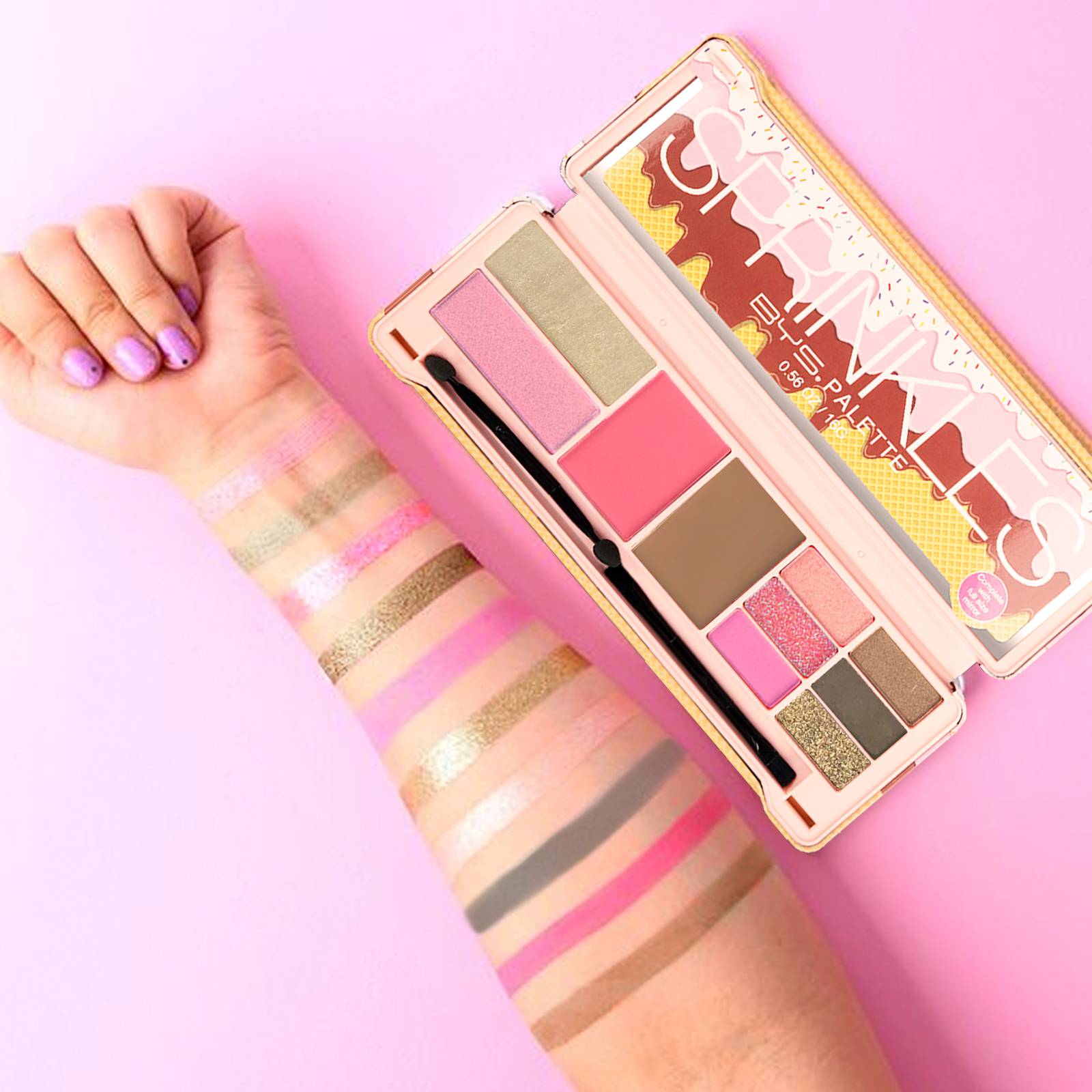 Paleta de sombras para Ojos 12 tonos SPRINKLES BYS Cosmetics