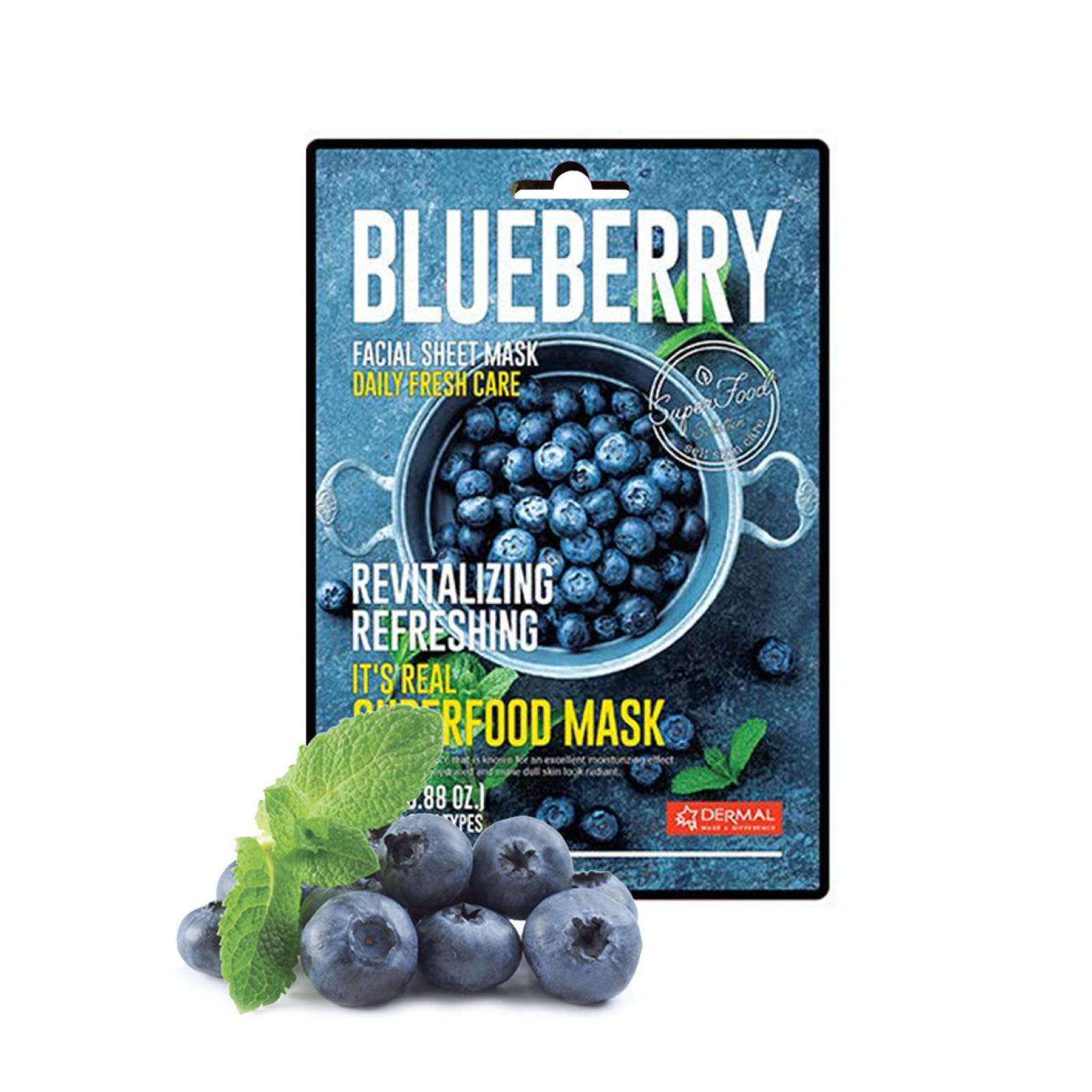 Mascarilla Facial De Mora Azul Fresh Revitalizante Superfood