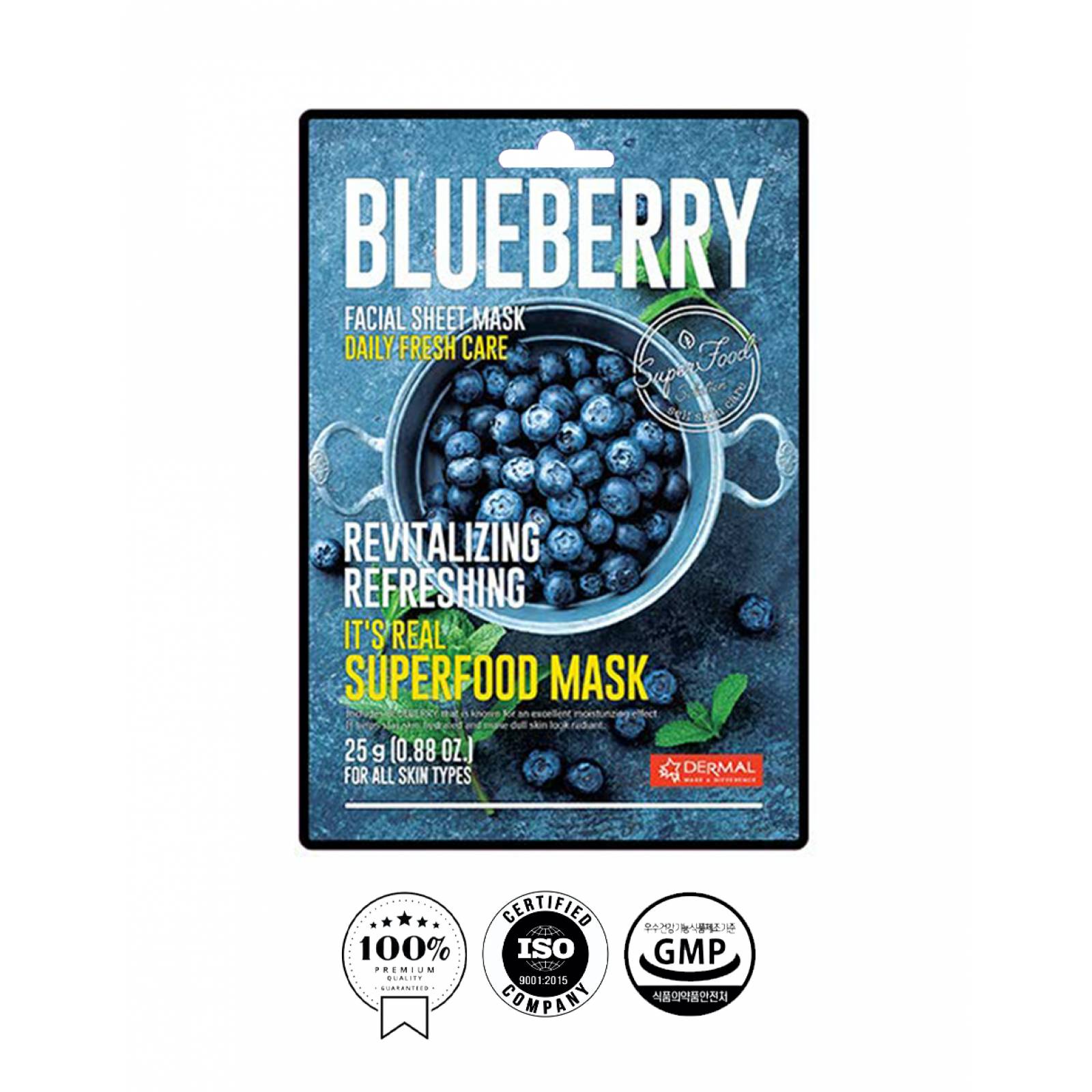 Mascarilla Facial De Mora Azul Fresh Revitalizante Superfood