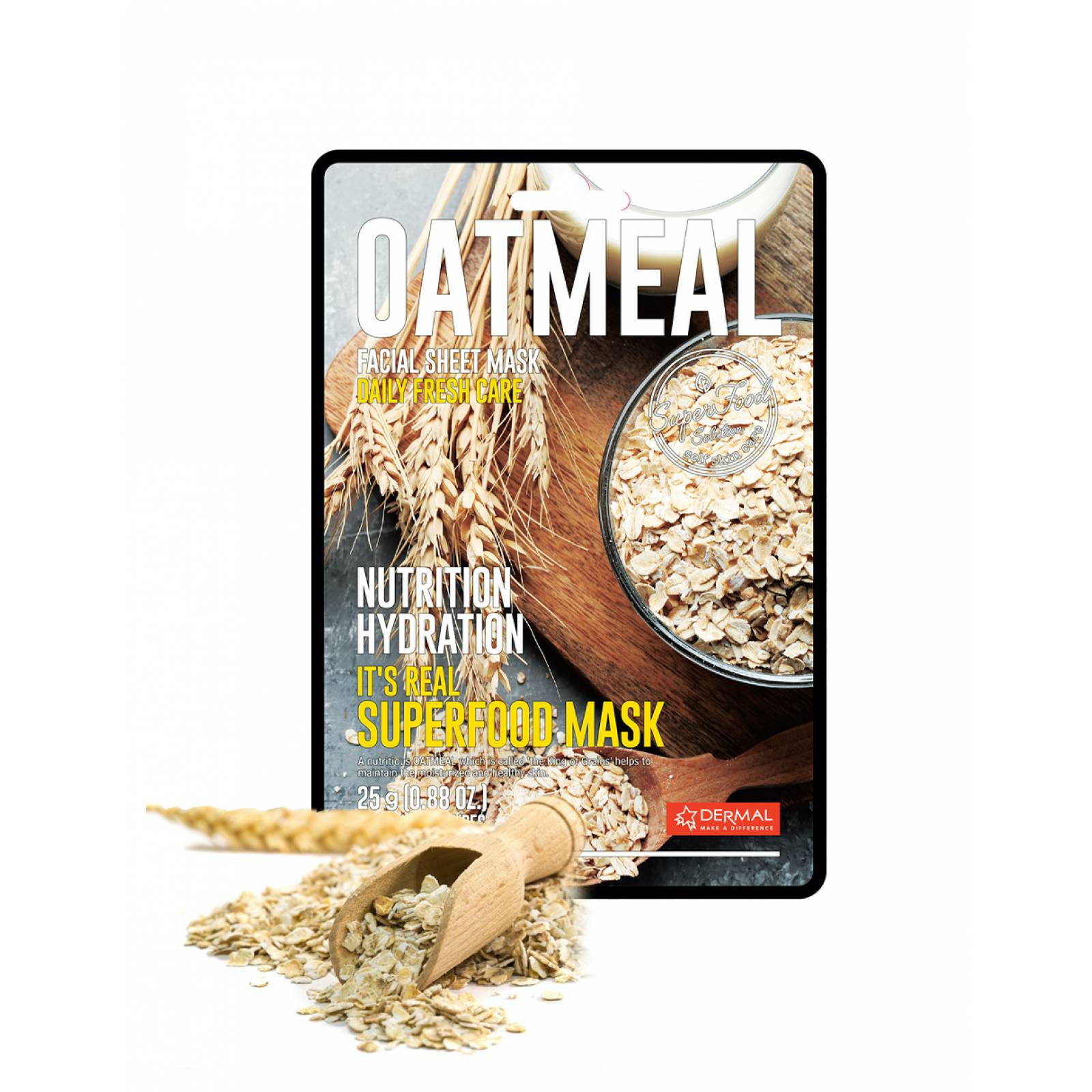 Mascarilla Facial De Avena Hidratante Superfood