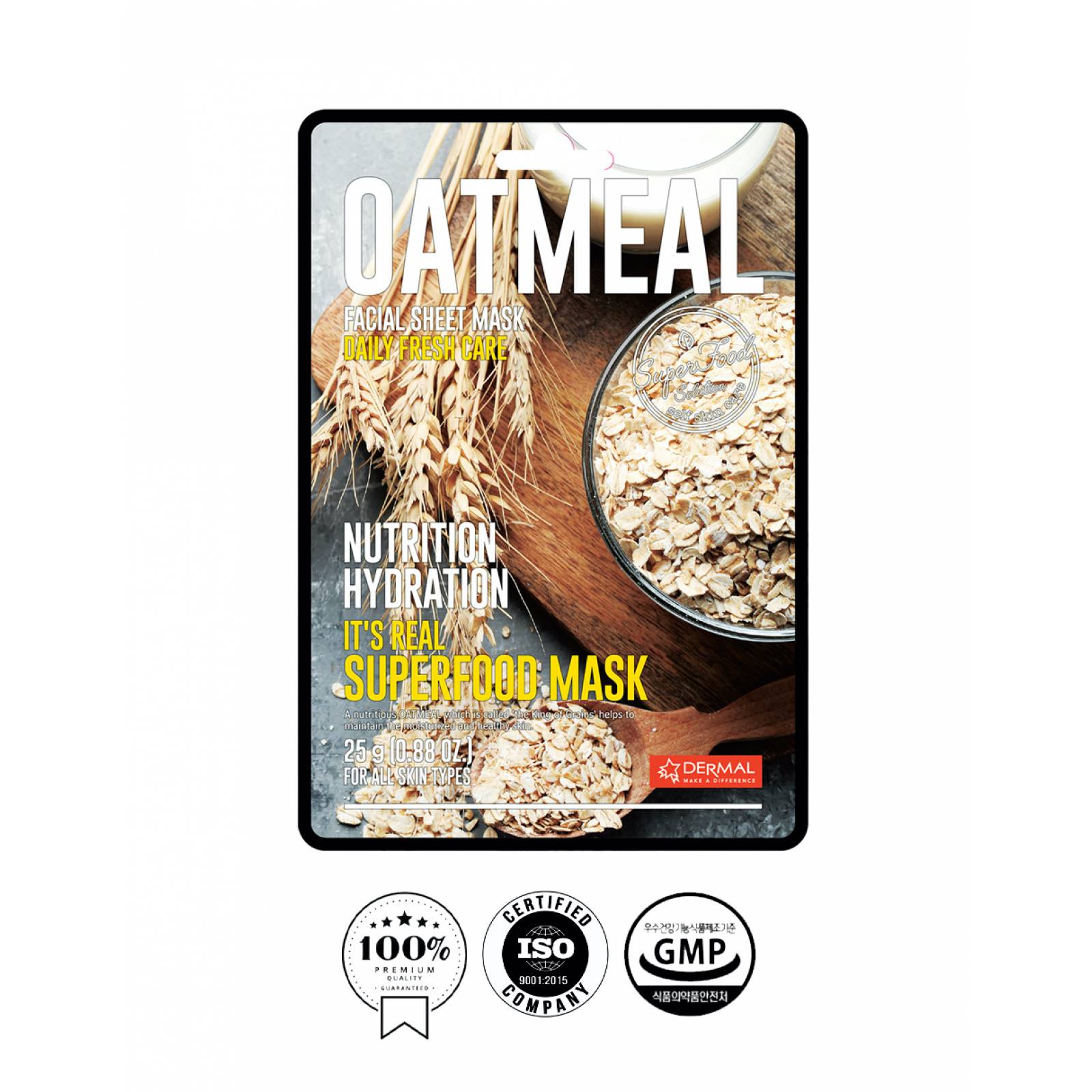 Mascarilla Facial De Avena Hidratante Superfood